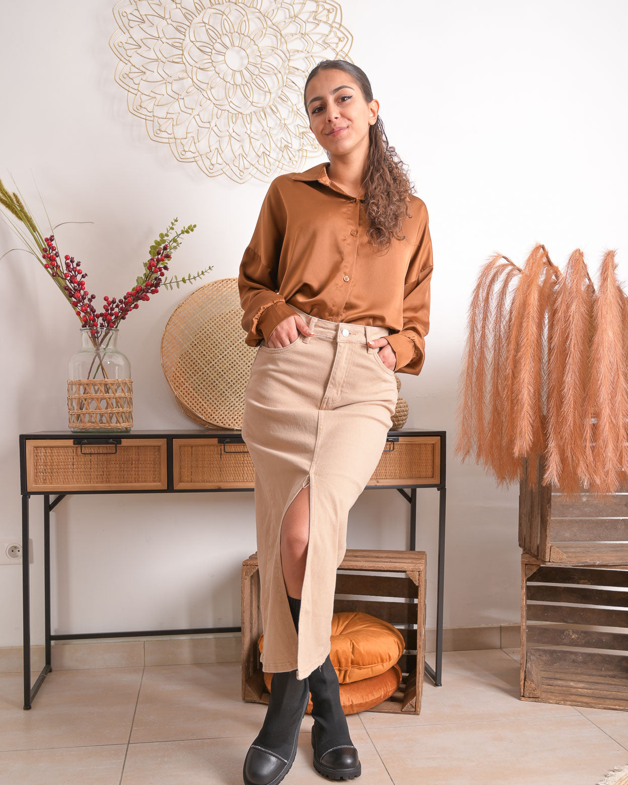 Jupe Suzanne beige