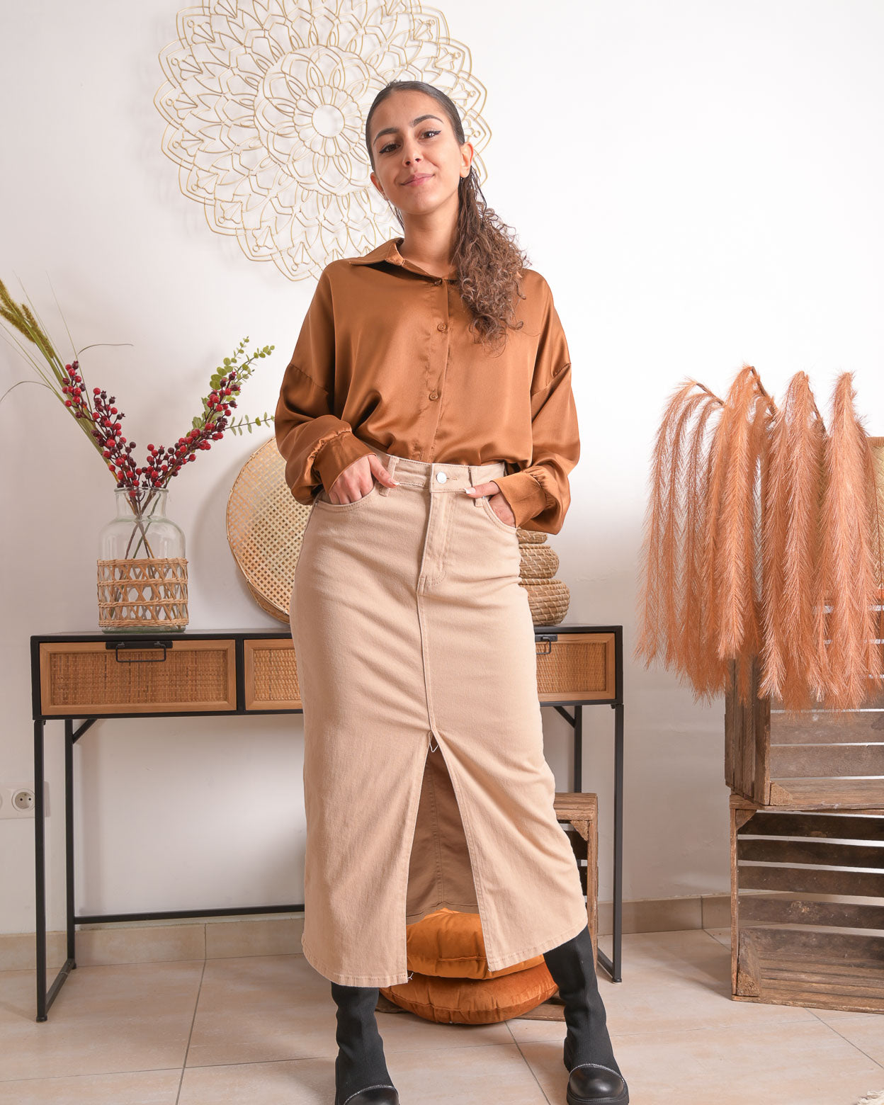 Jupe Suzanne beige