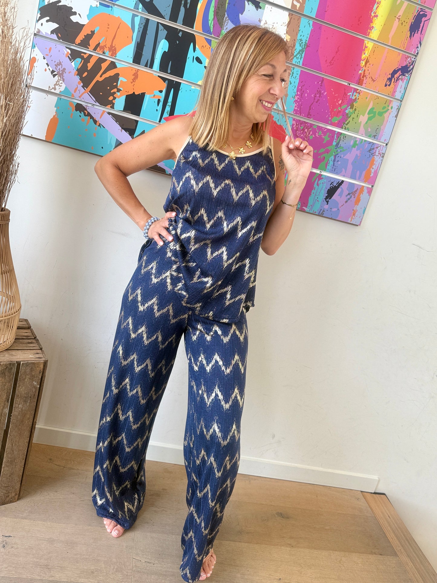 Pantalon Ziggy bleu marine