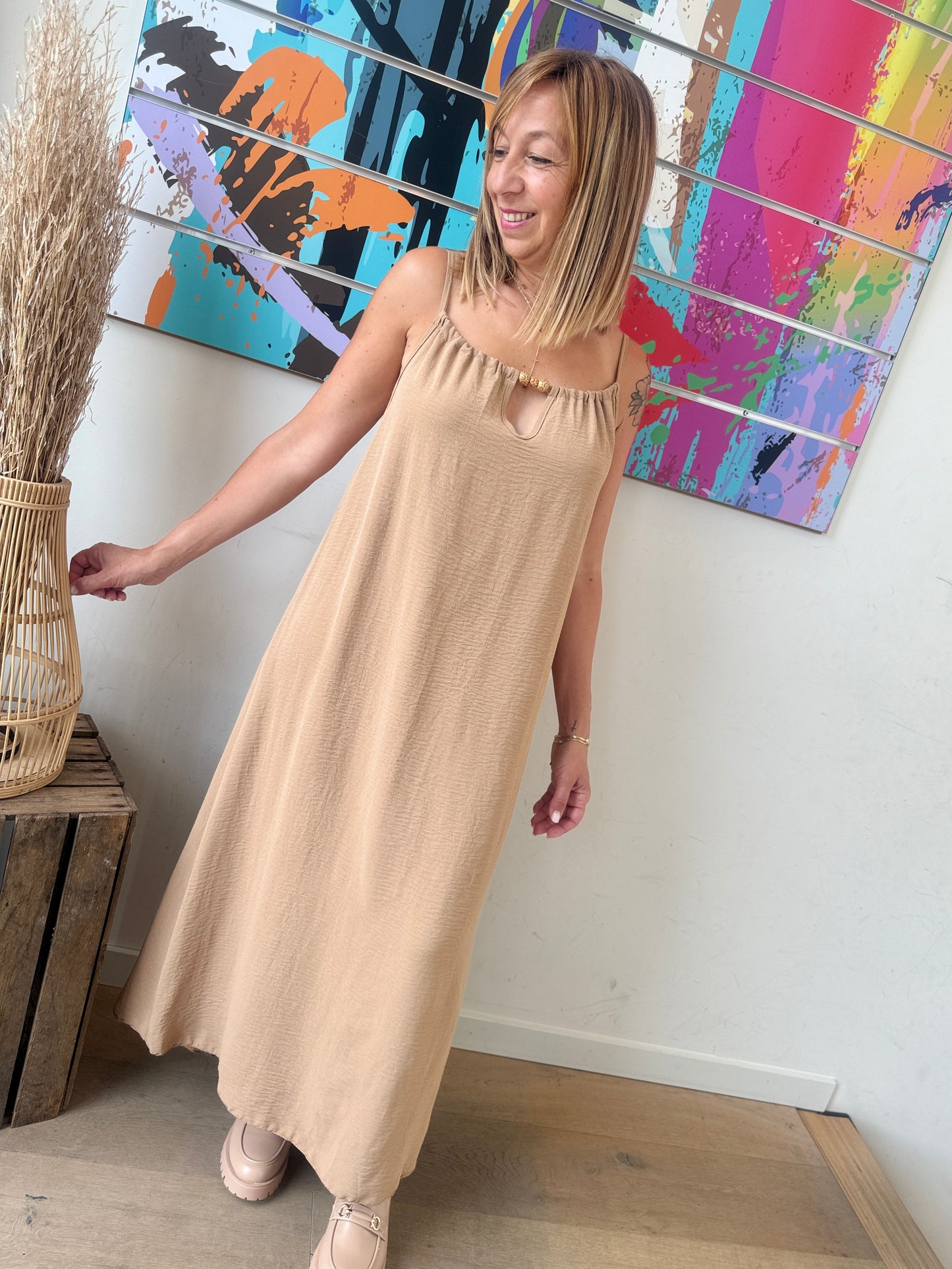 Robe Cléo camel