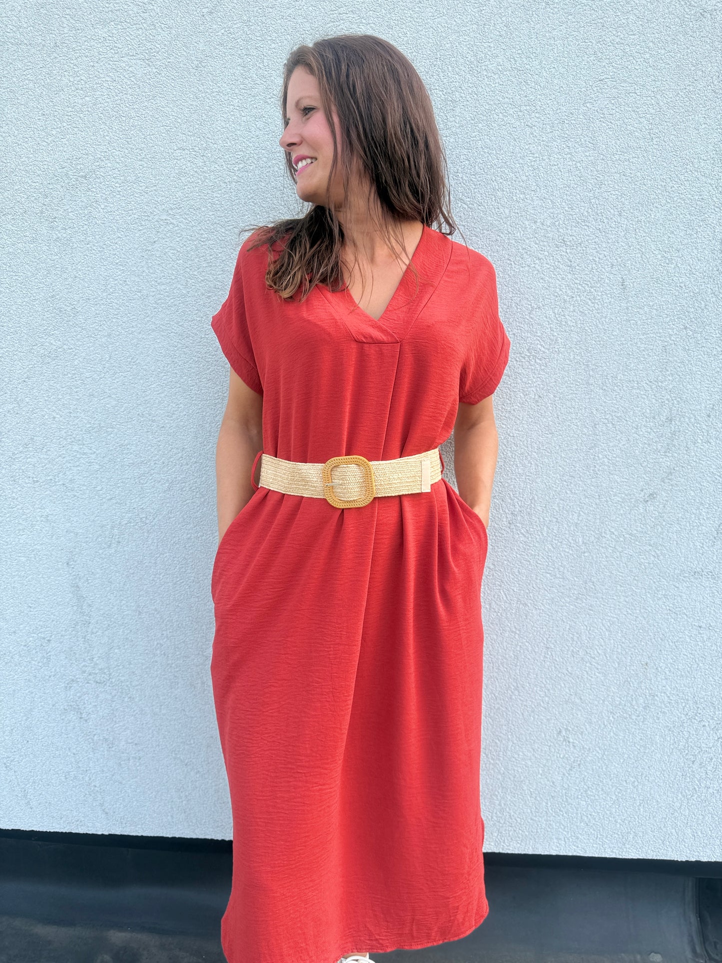 Robe longue Sohane Terracota