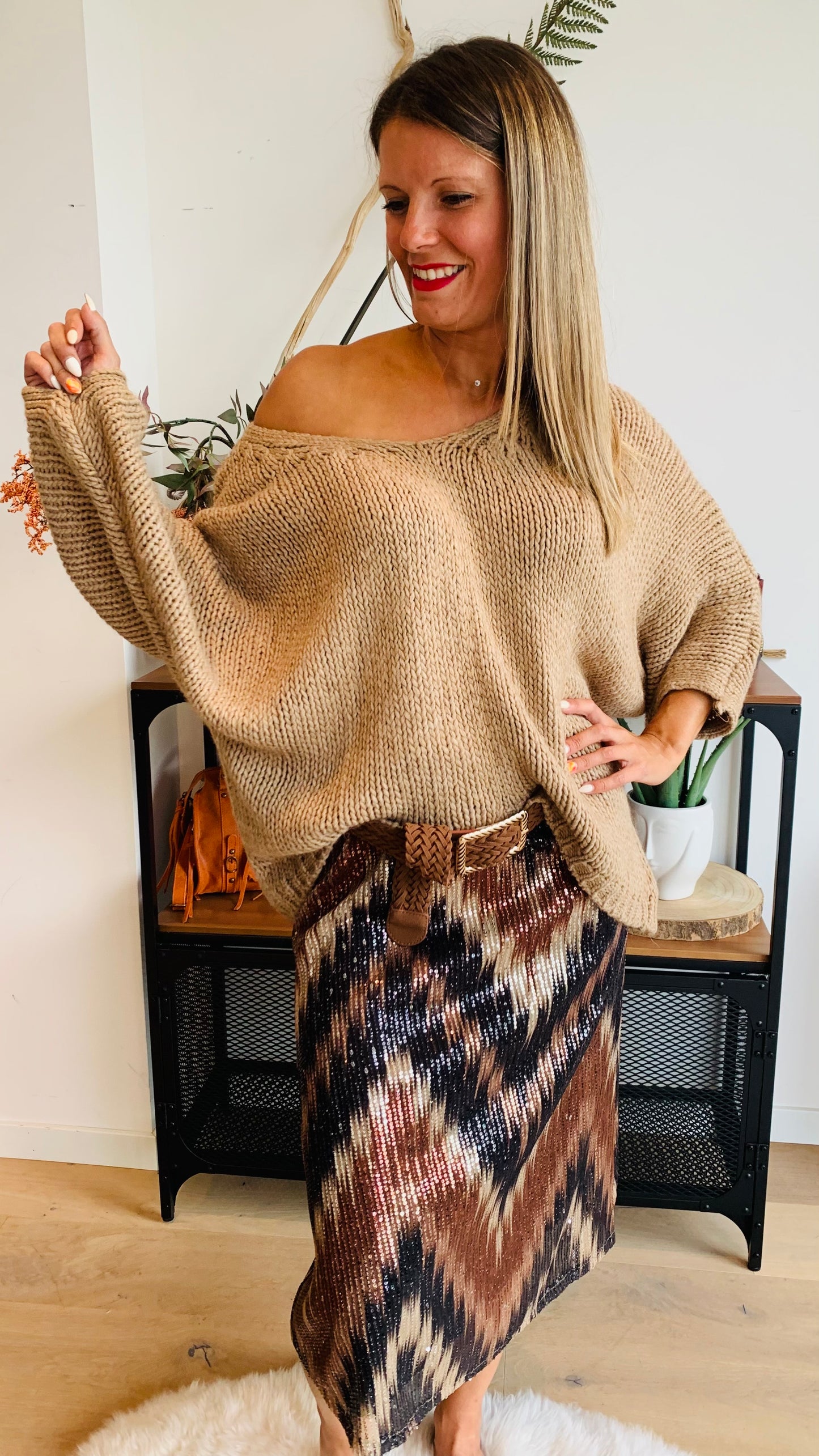 Pull Cameron beige