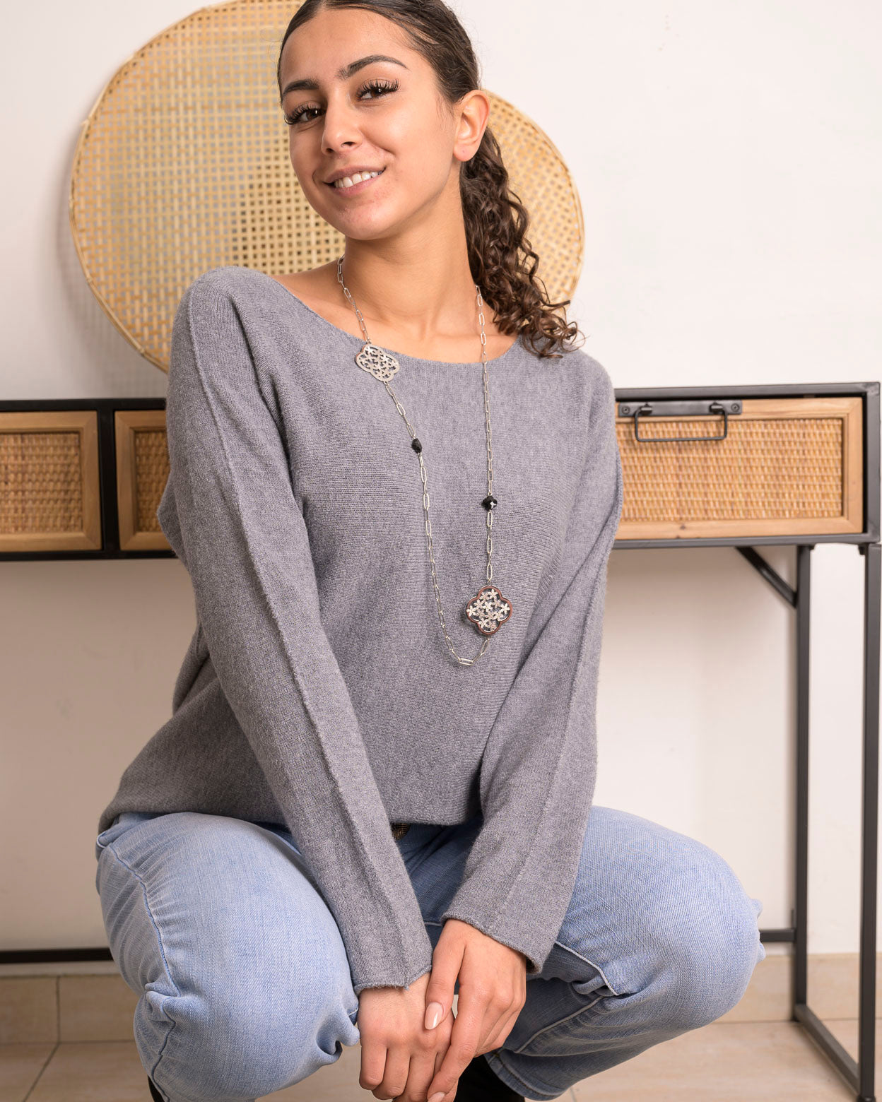 Pull Hélena gris
