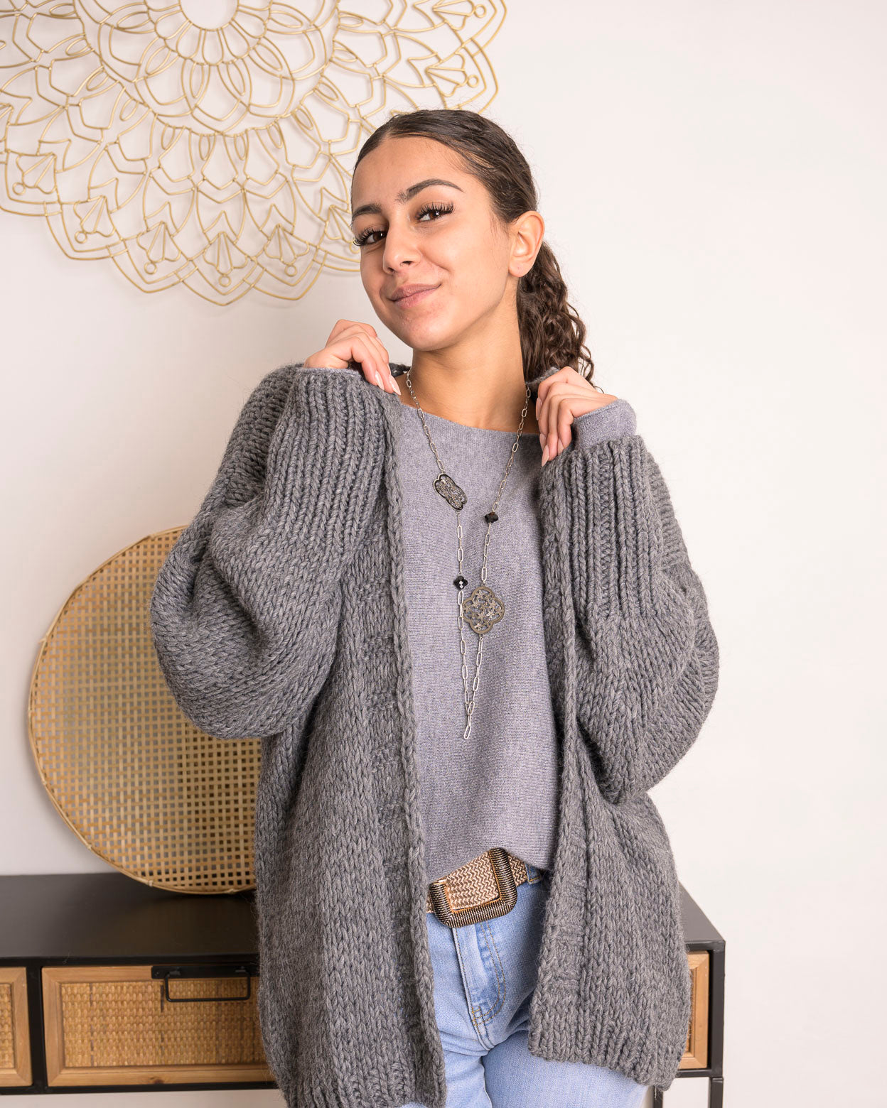 Pull Hélena gris