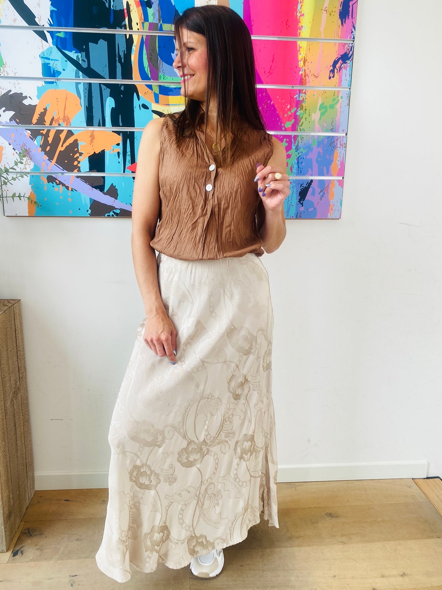 Blouse Savannah marron