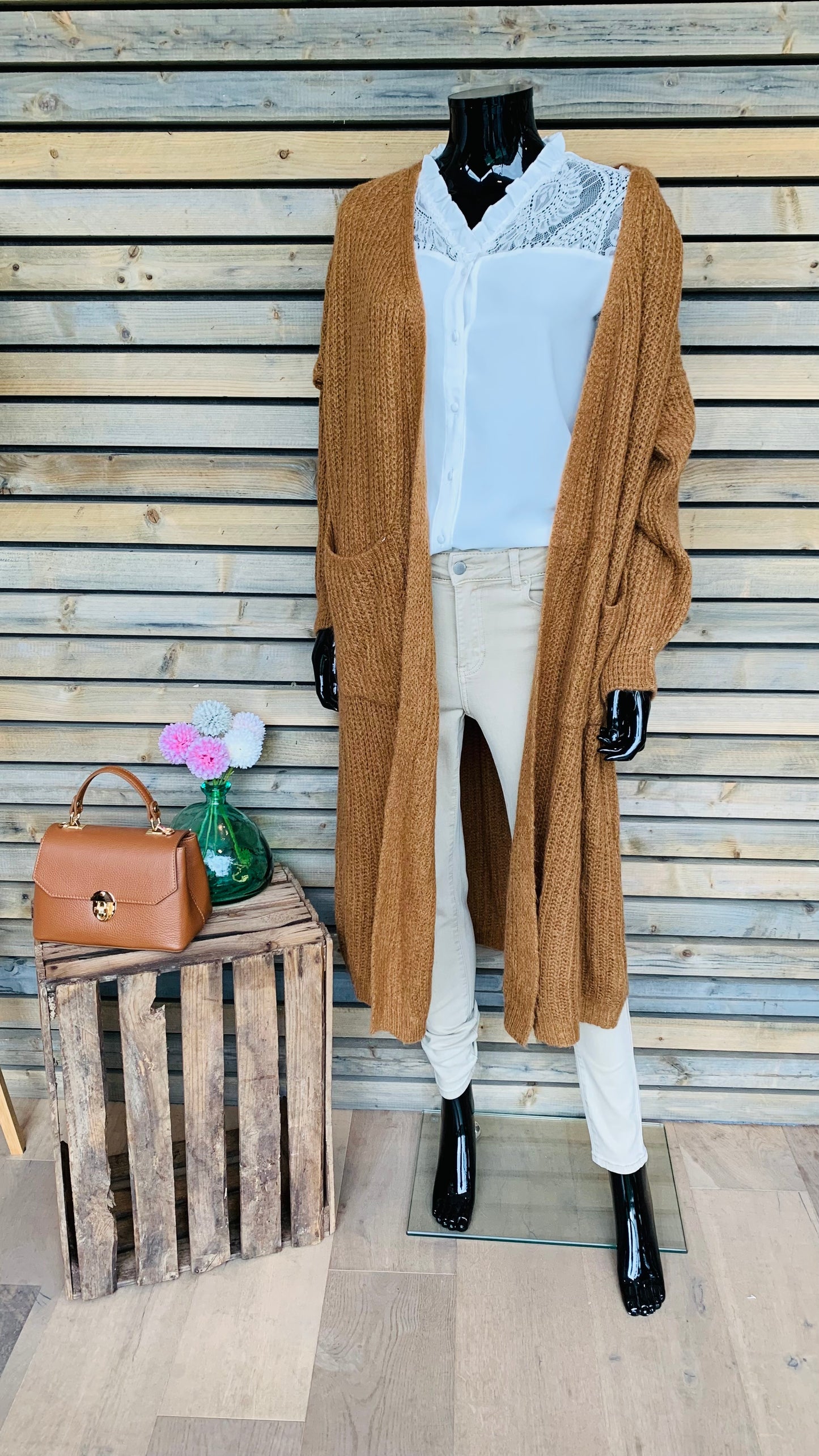 Gilet Justine camel