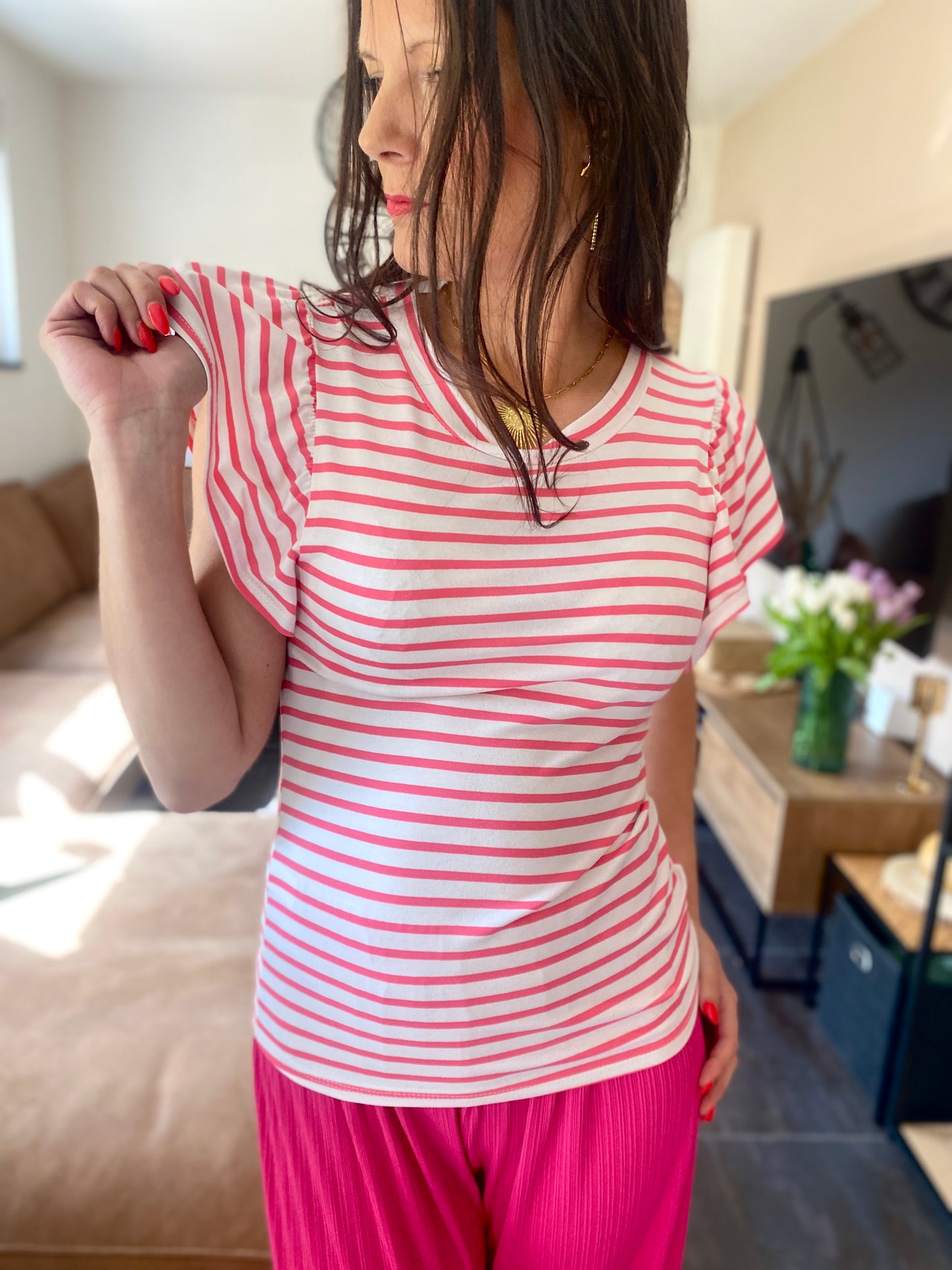 T-shirt MARTHA rose fuschia