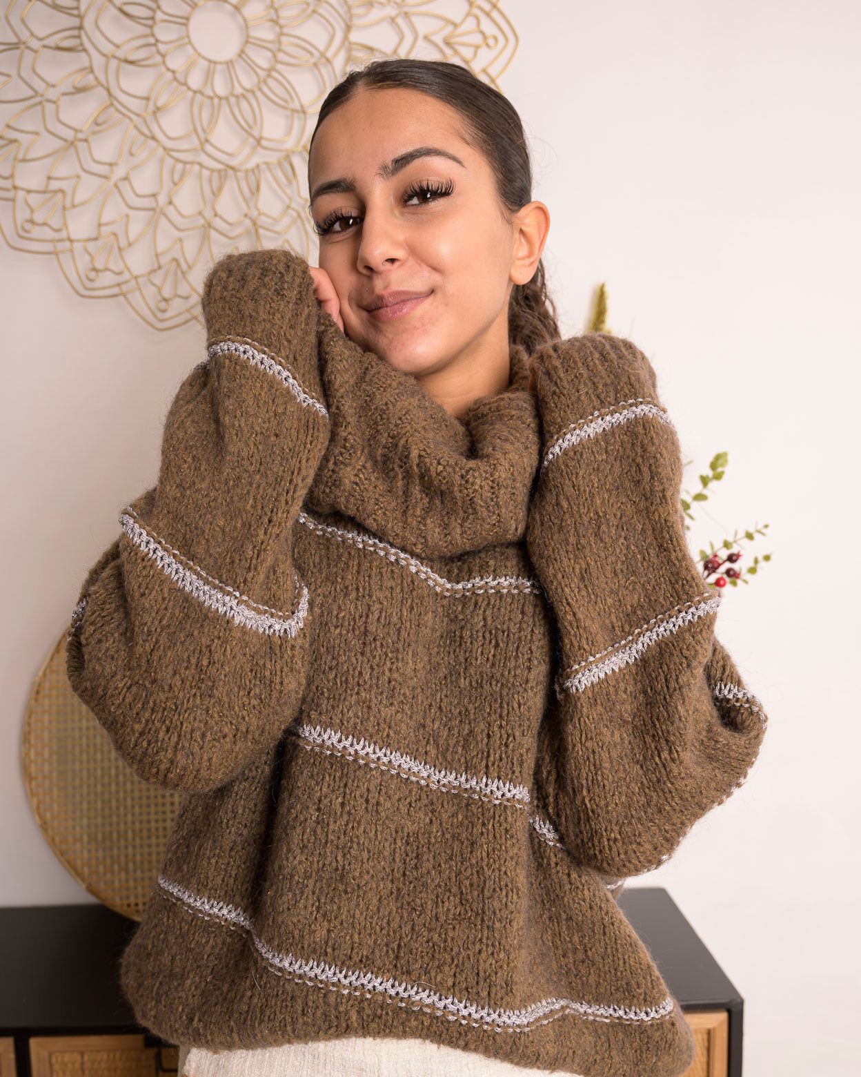 Pull Amandine marron
