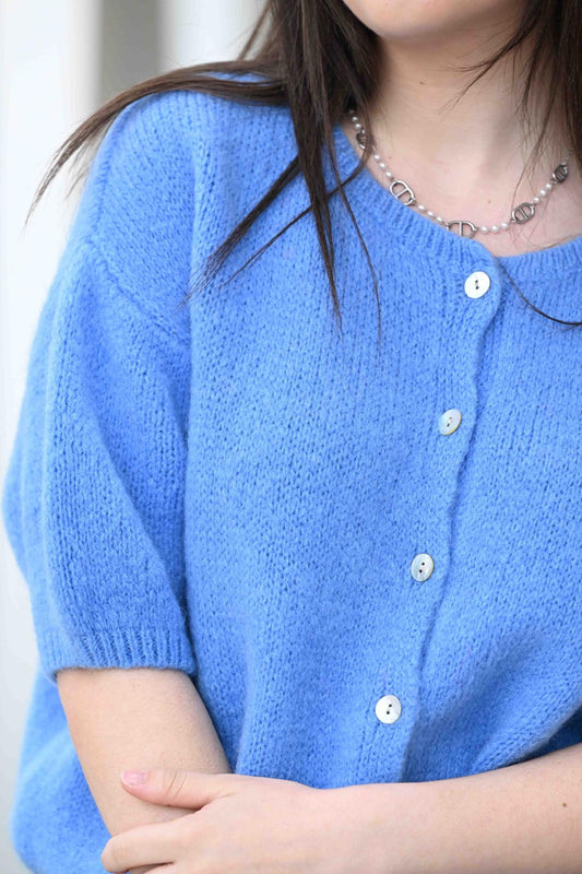 Gilet Cosy bleu azur