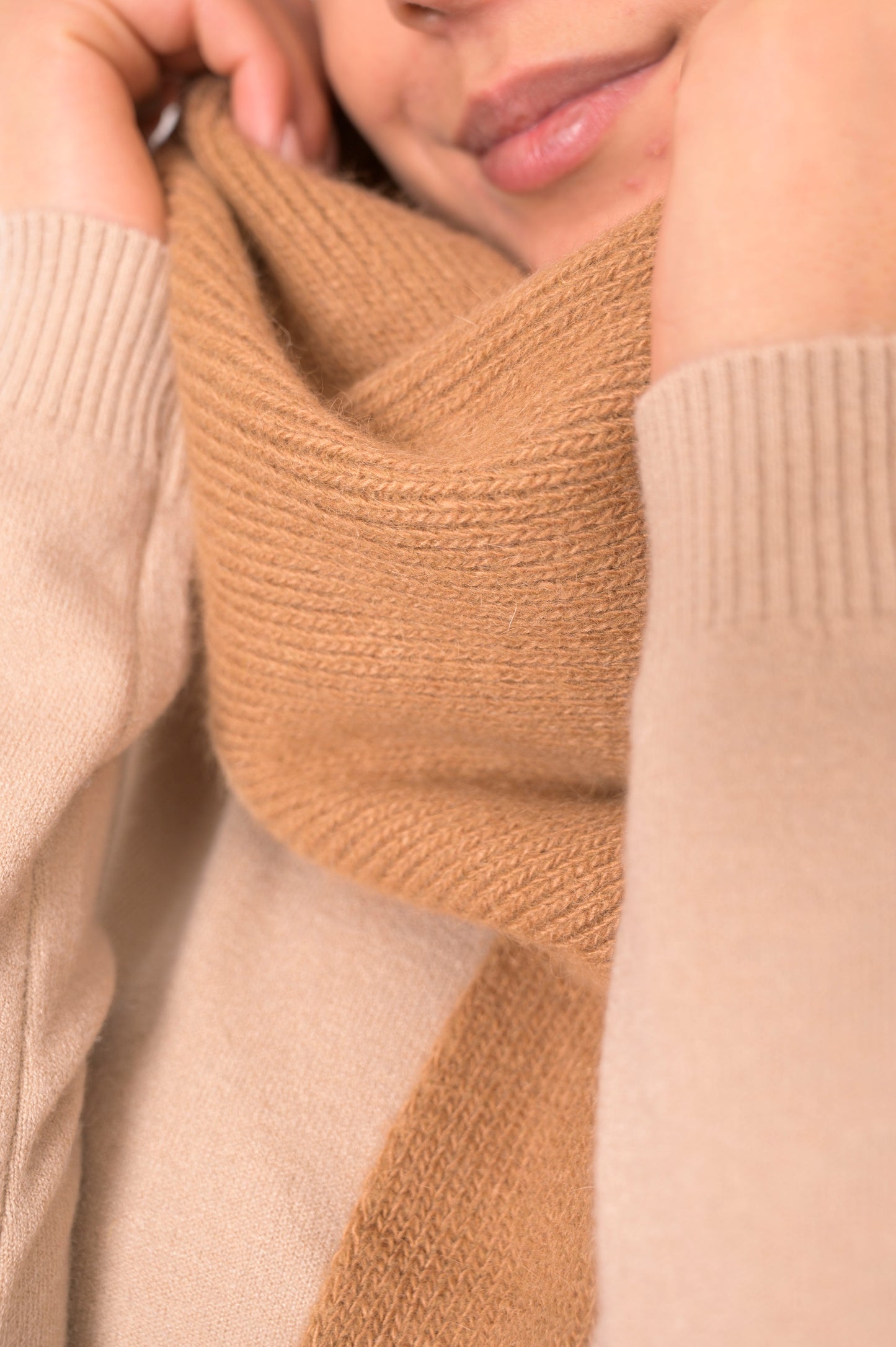 Echarpe Ondine camel