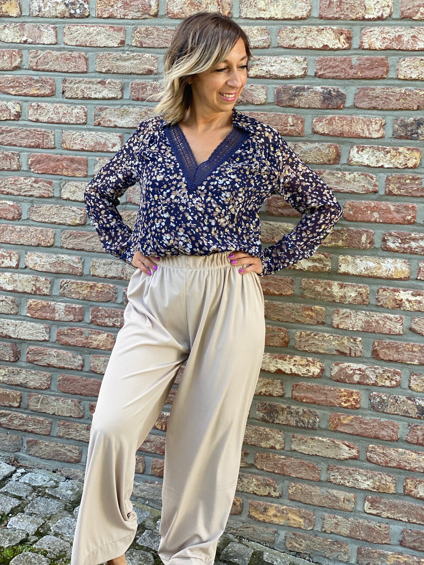 Pantalon Nathalie beige