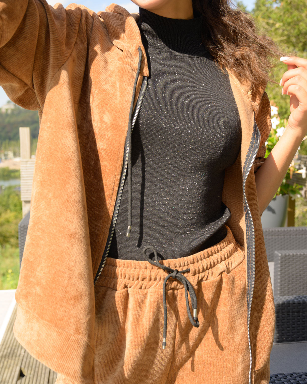 Gilet Eleanor camel