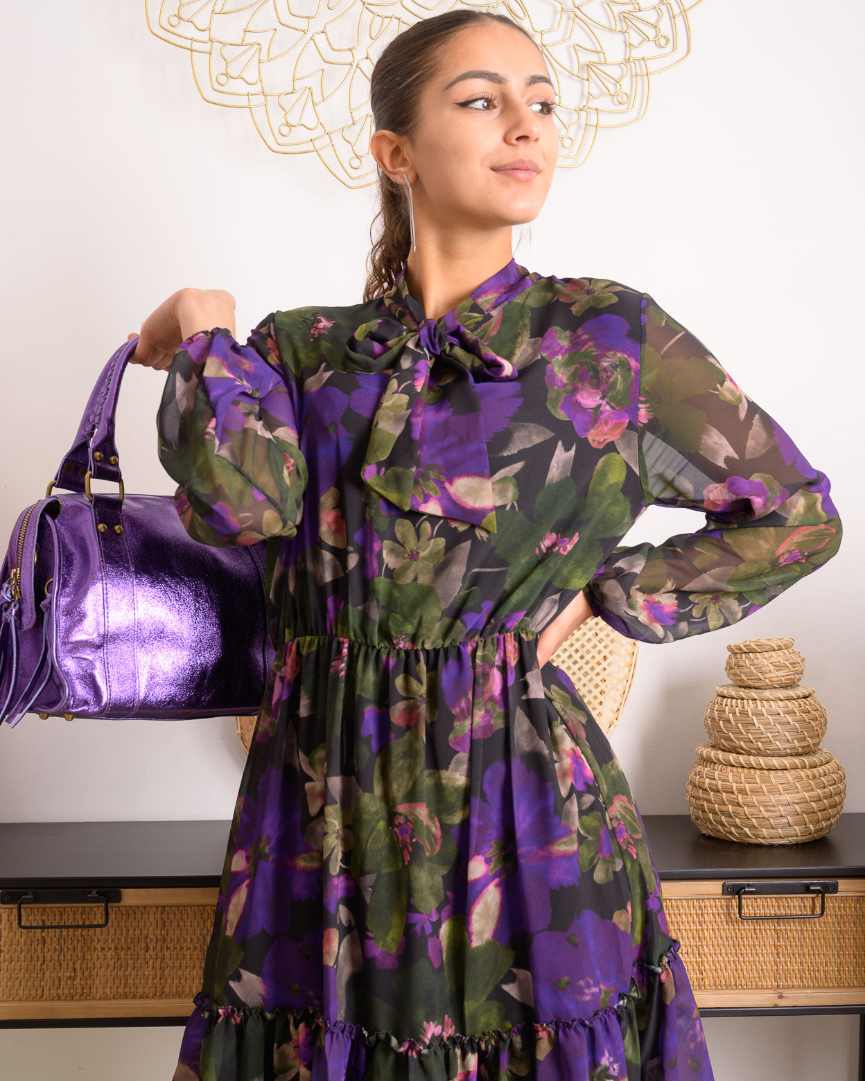 Robe Aristide mauve