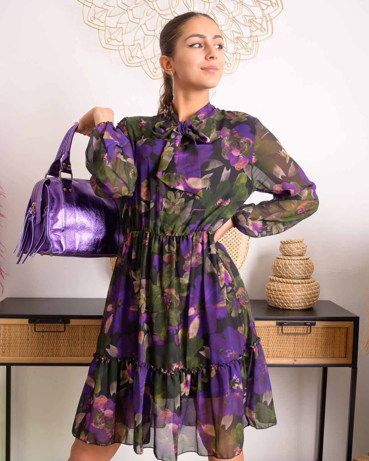 Robe Aristide mauve