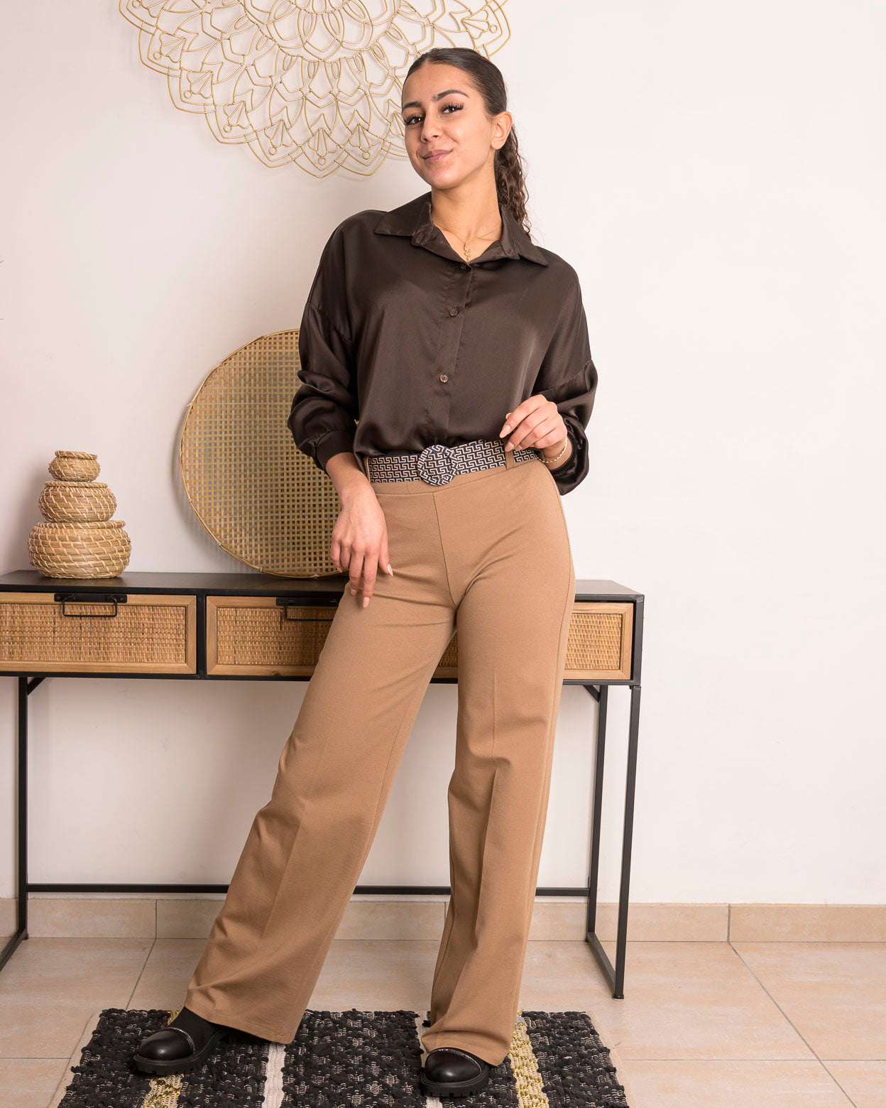 Pantalon Charline camel