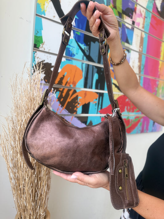 Sac Mahaut marron glacé