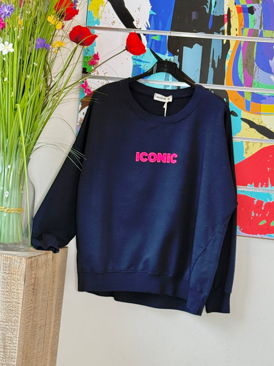 Sweat Iconic bleu marine