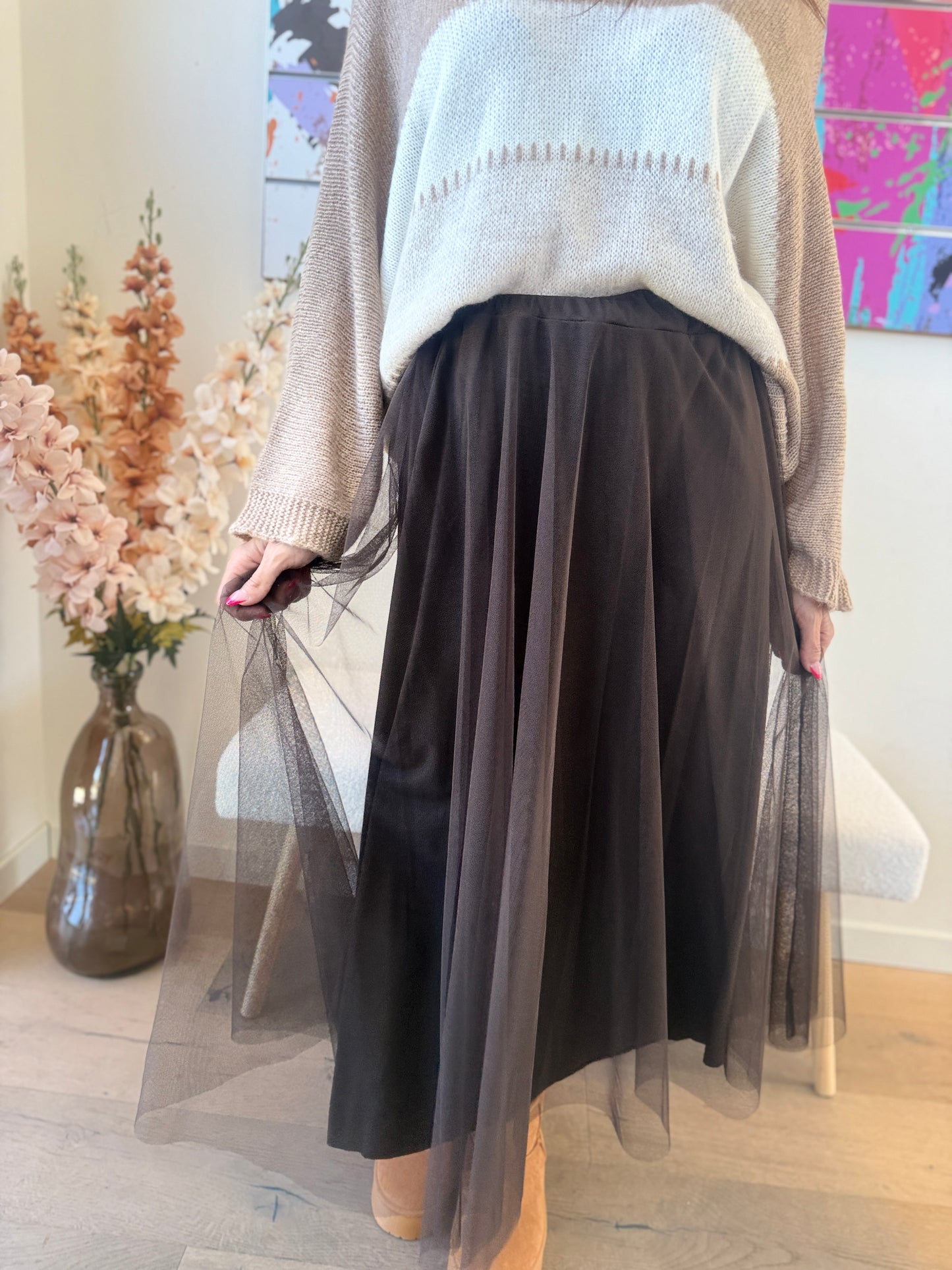 Jupe Jeanne chocolat