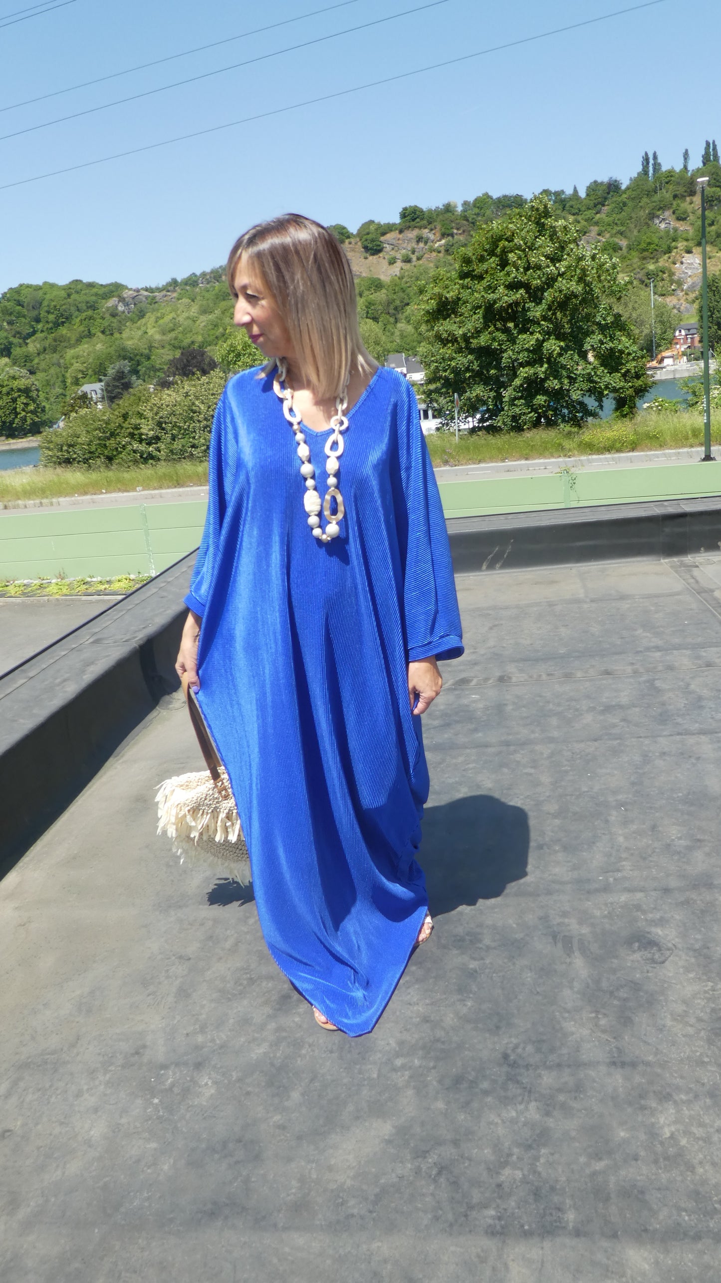 Robe Leslie BLEU BIC