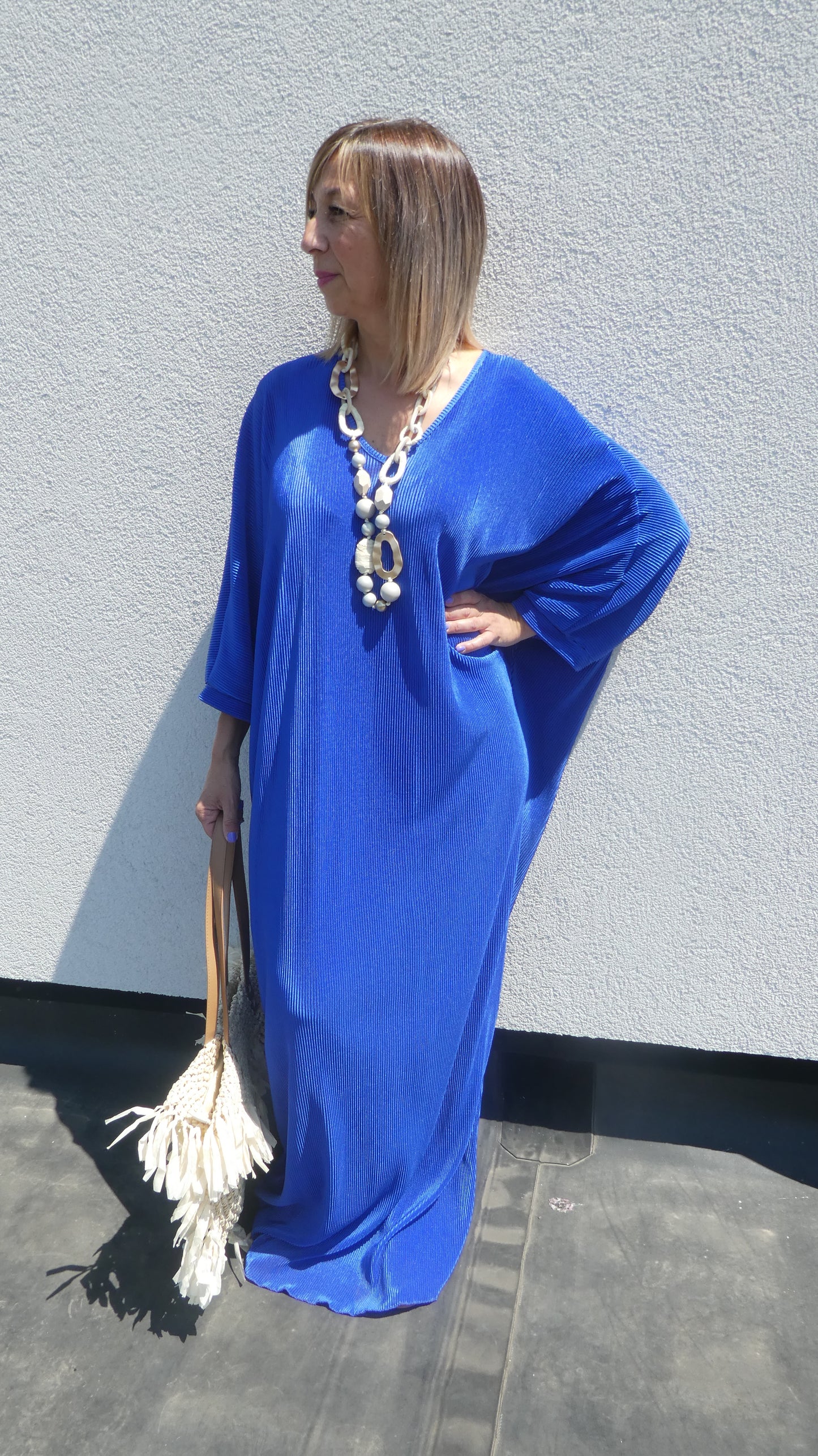 Robe Leslie BLEU BIC