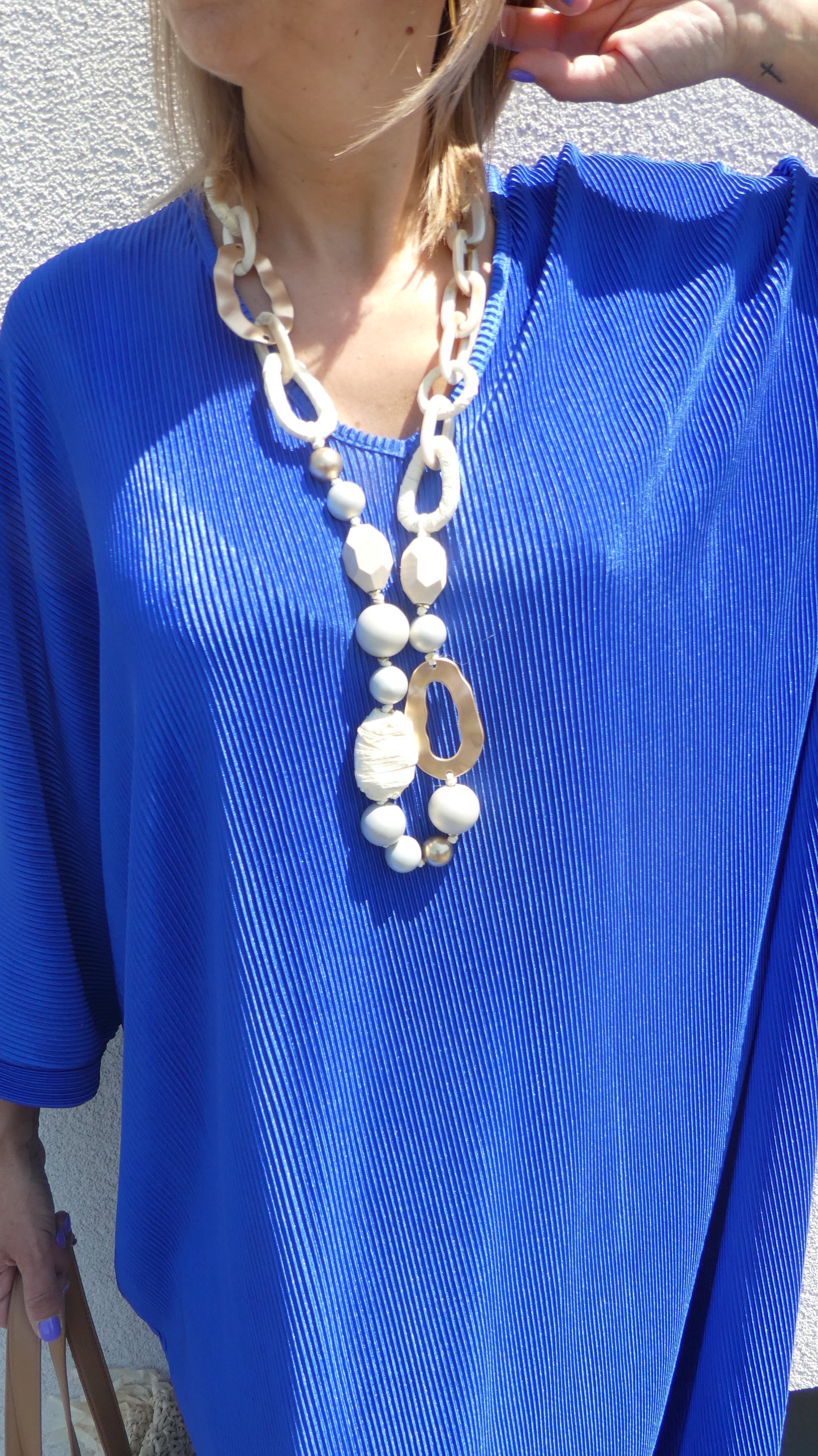 Robe Leslie BLEU BIC