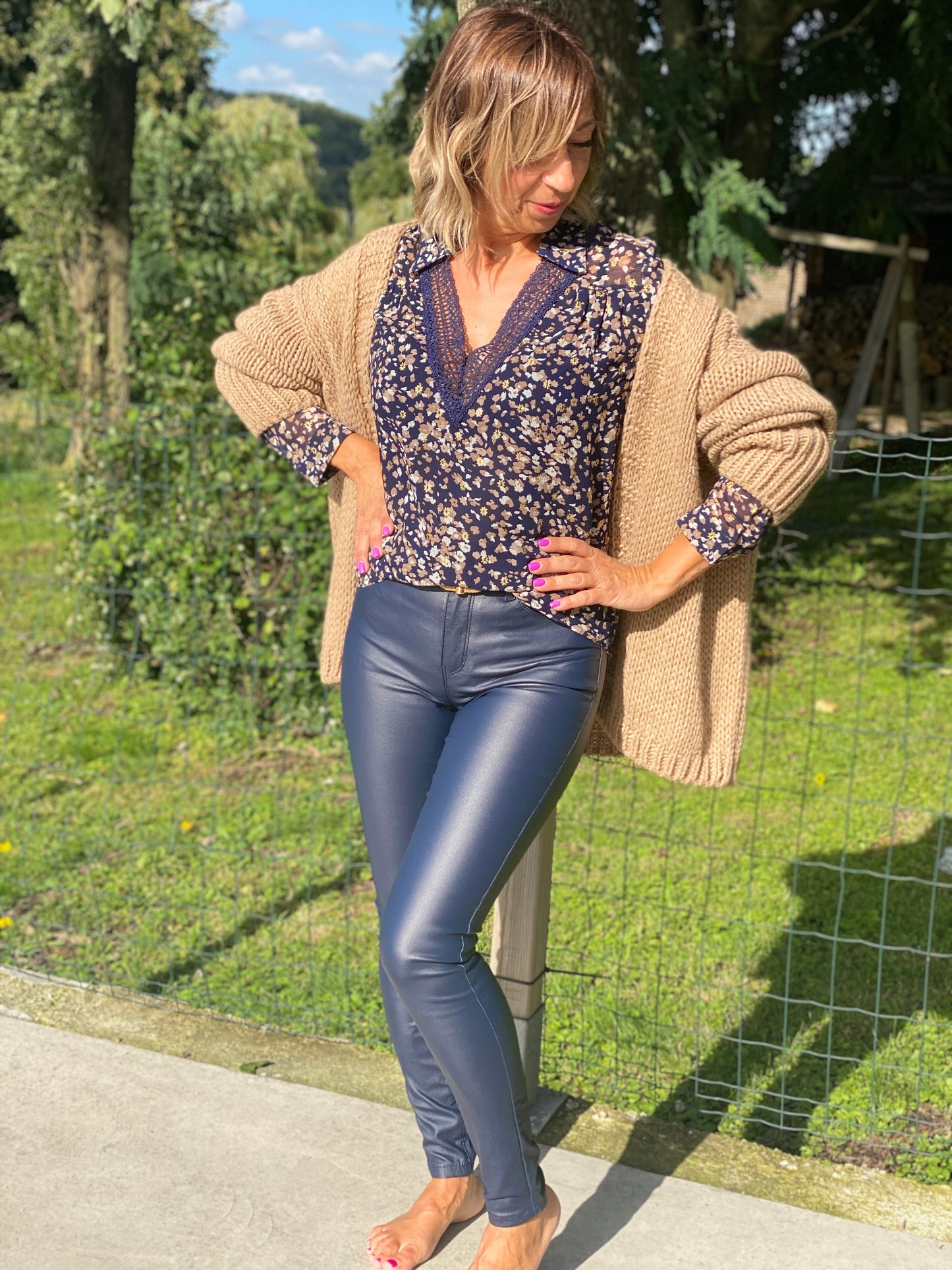 Gilet Emily camel clair