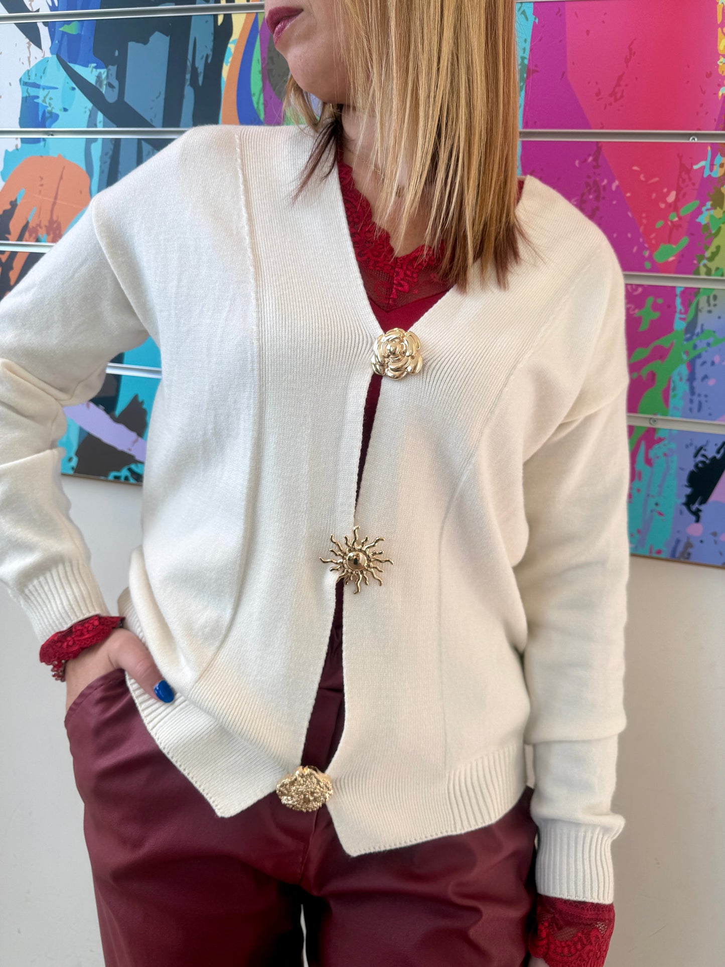 Gilet Minnie crème