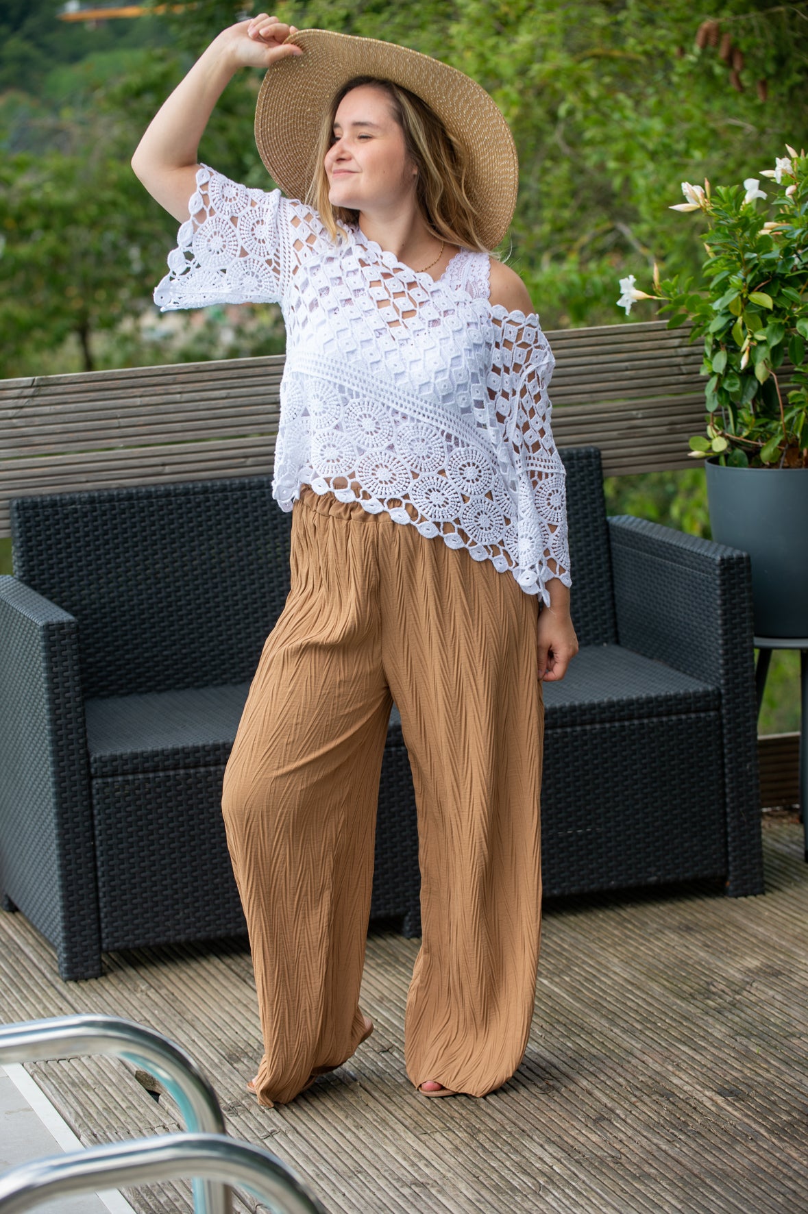 Pantalon Melany camel
