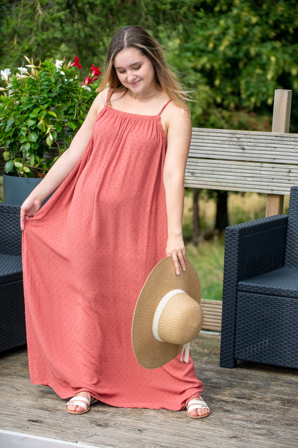 Robe Barbara bois de rose