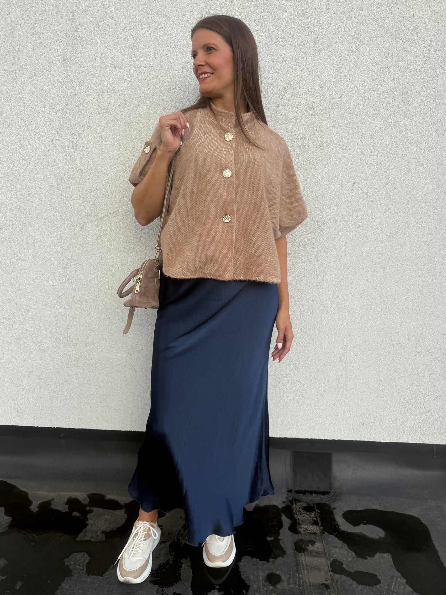Gilet Noëlla camel
