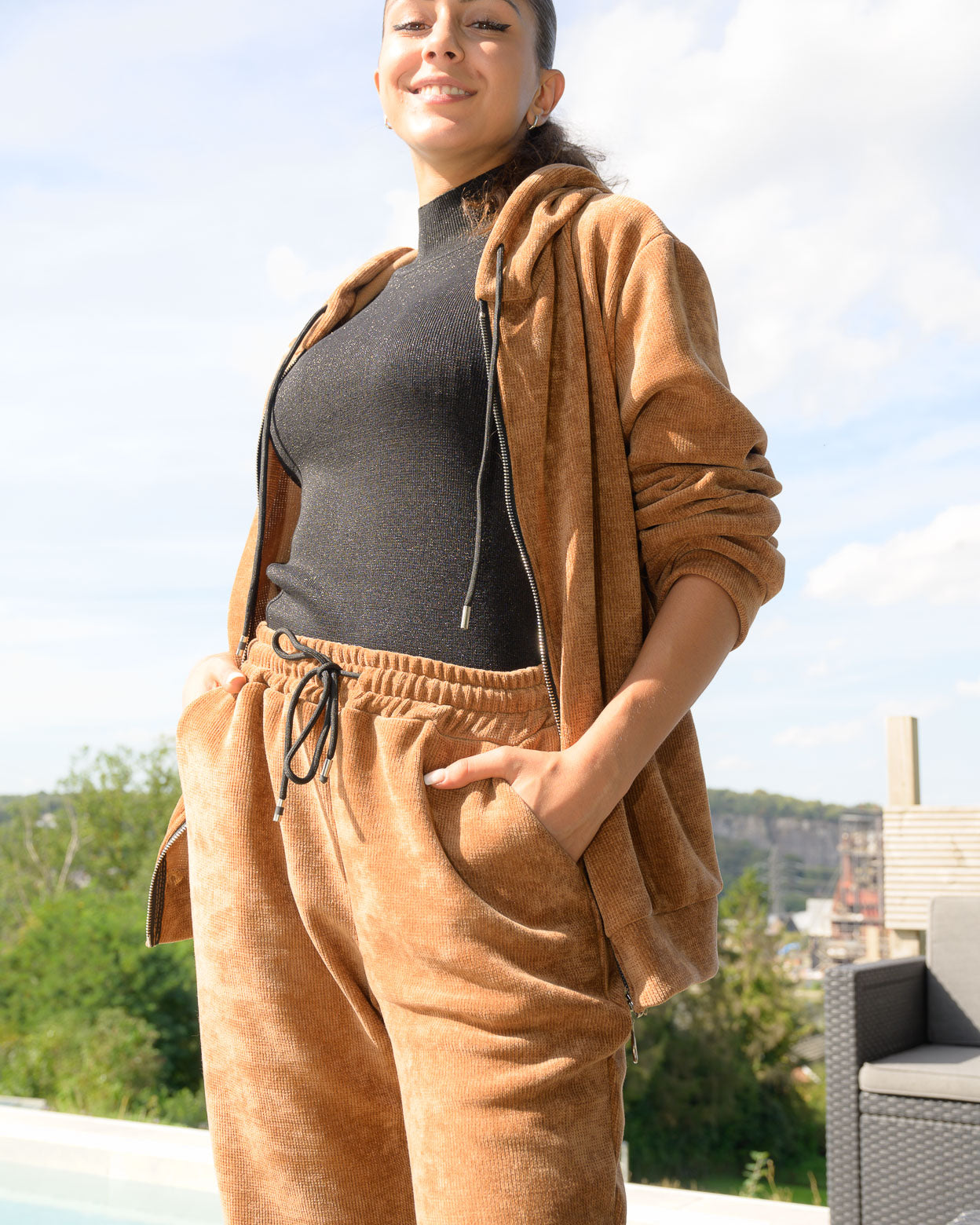 Gilet Eleanor camel