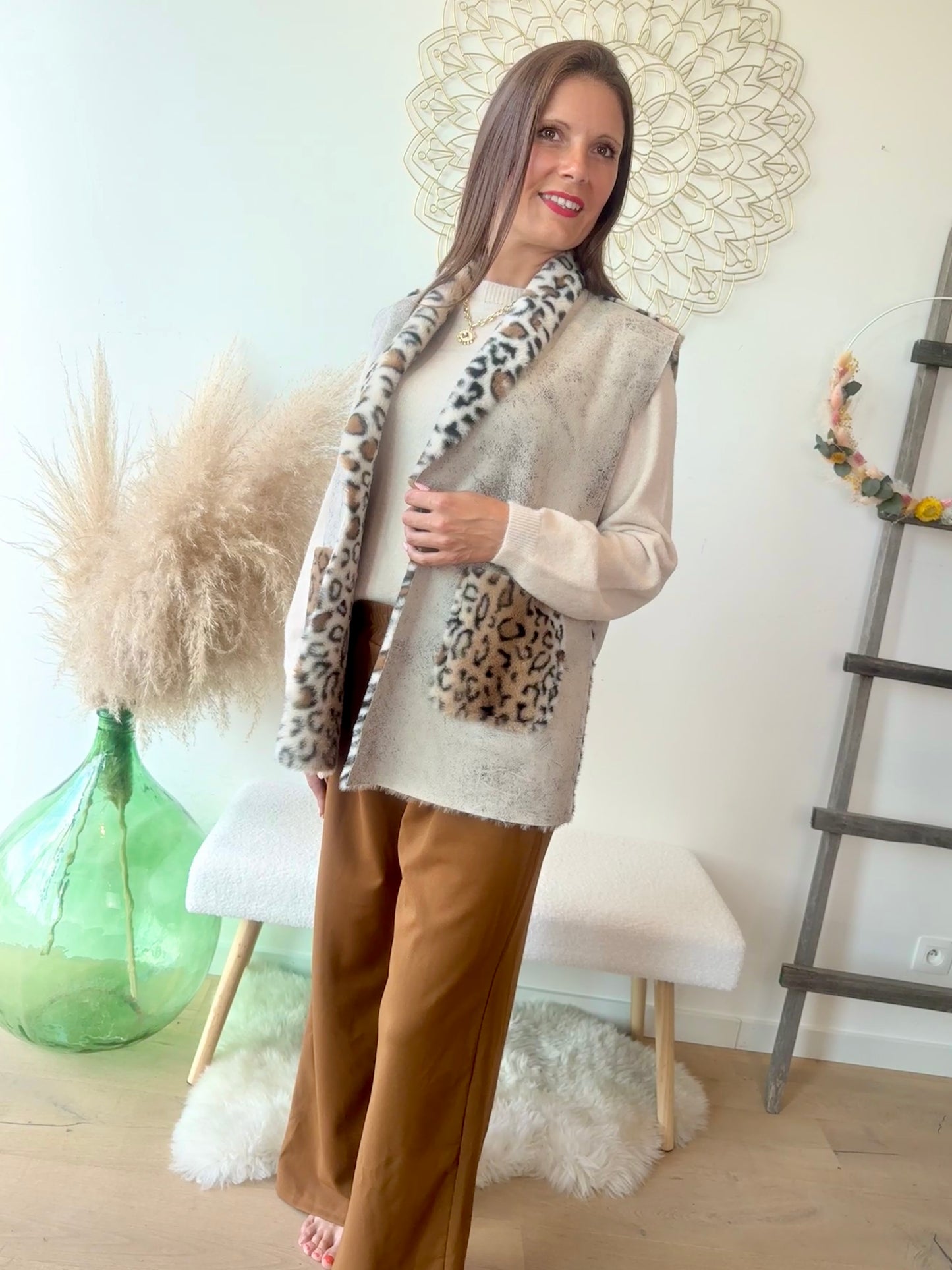 Gilet Selva beige