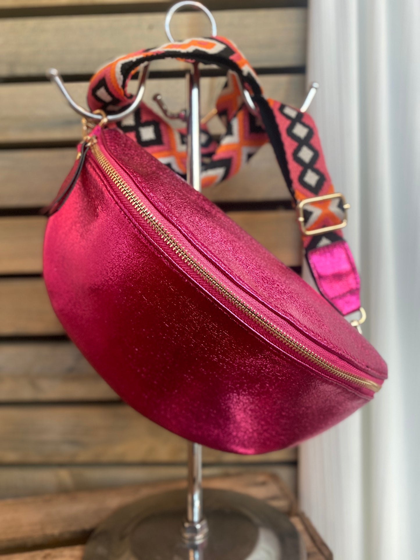 Sac banane Esmeralda Fuschia