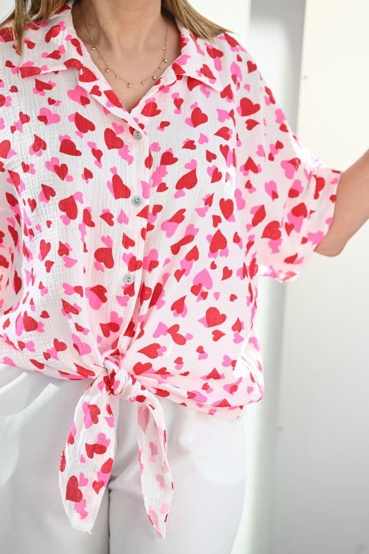 Chemisier Izia rouge