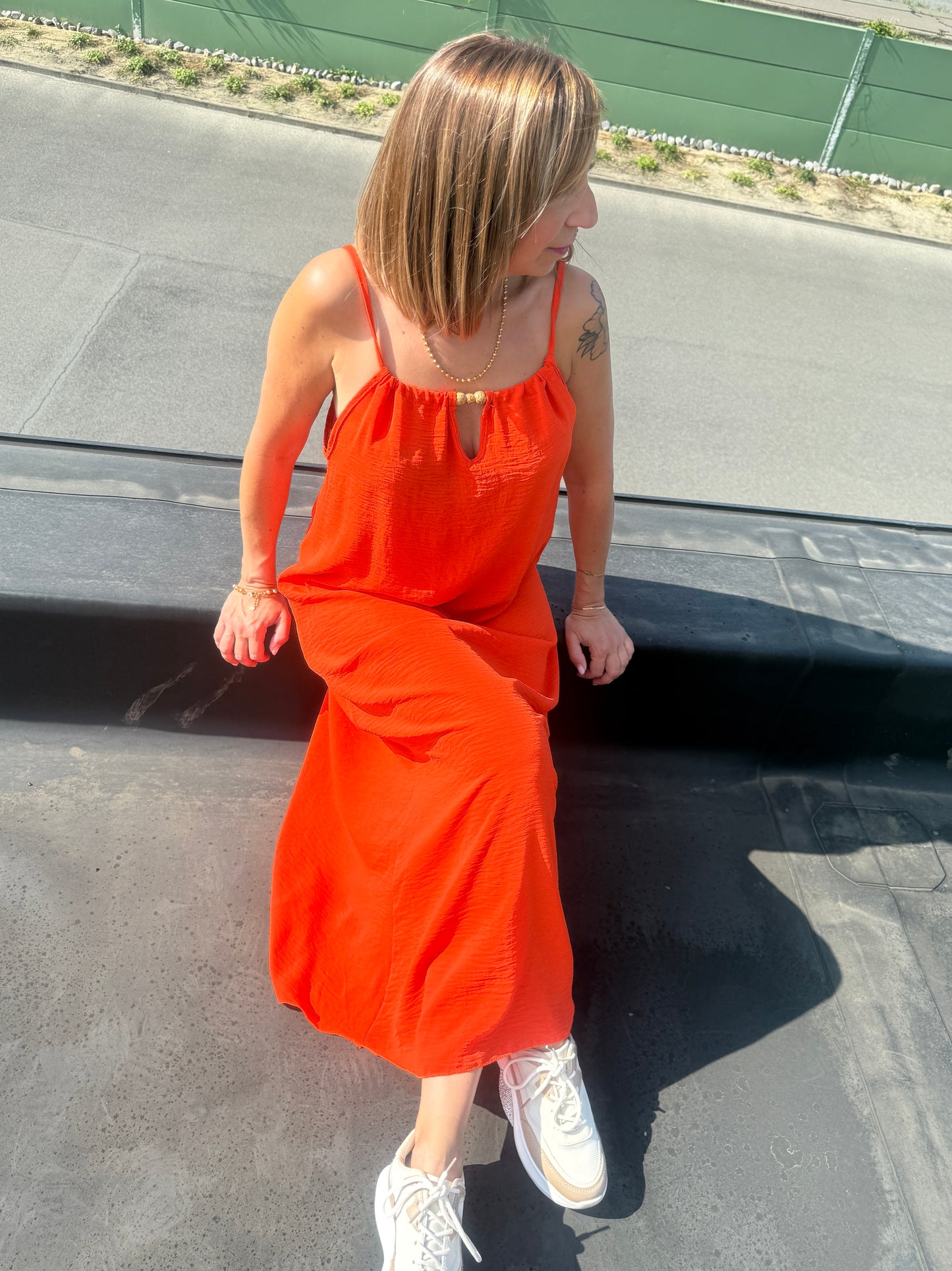 Robe Cléo orange