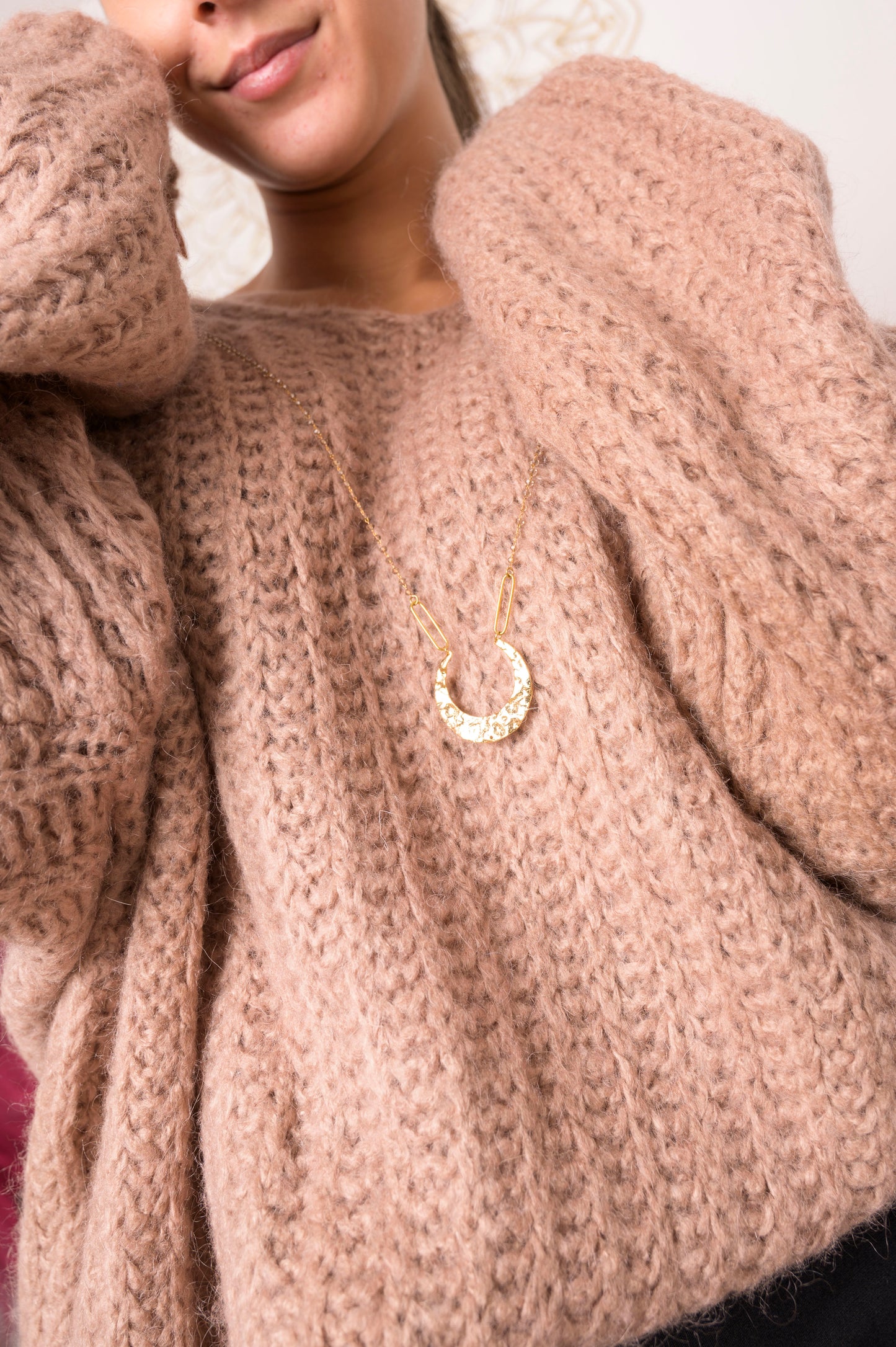 Long collier ambré Nicole Cavallaro