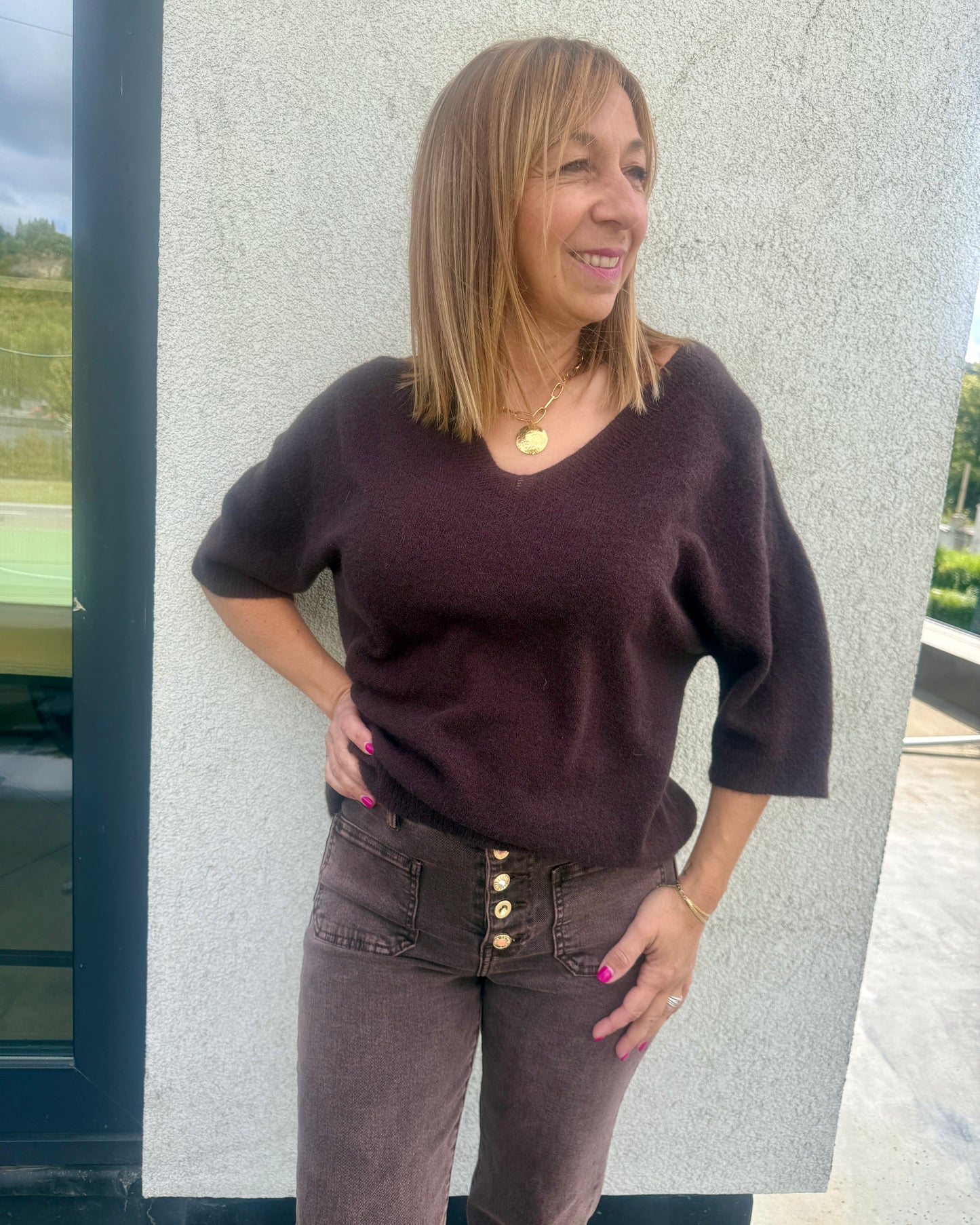 Pull Alba chocolat