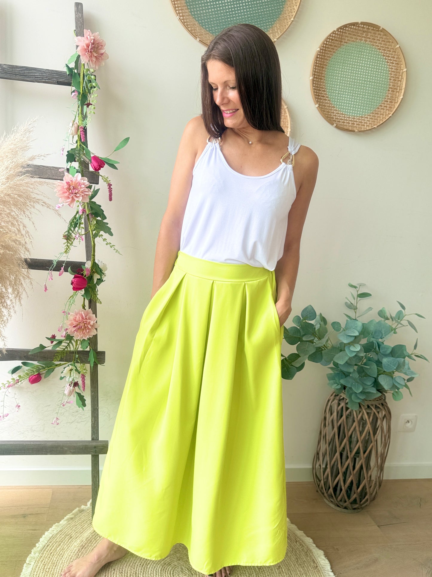 Jupe Iris vert pomme