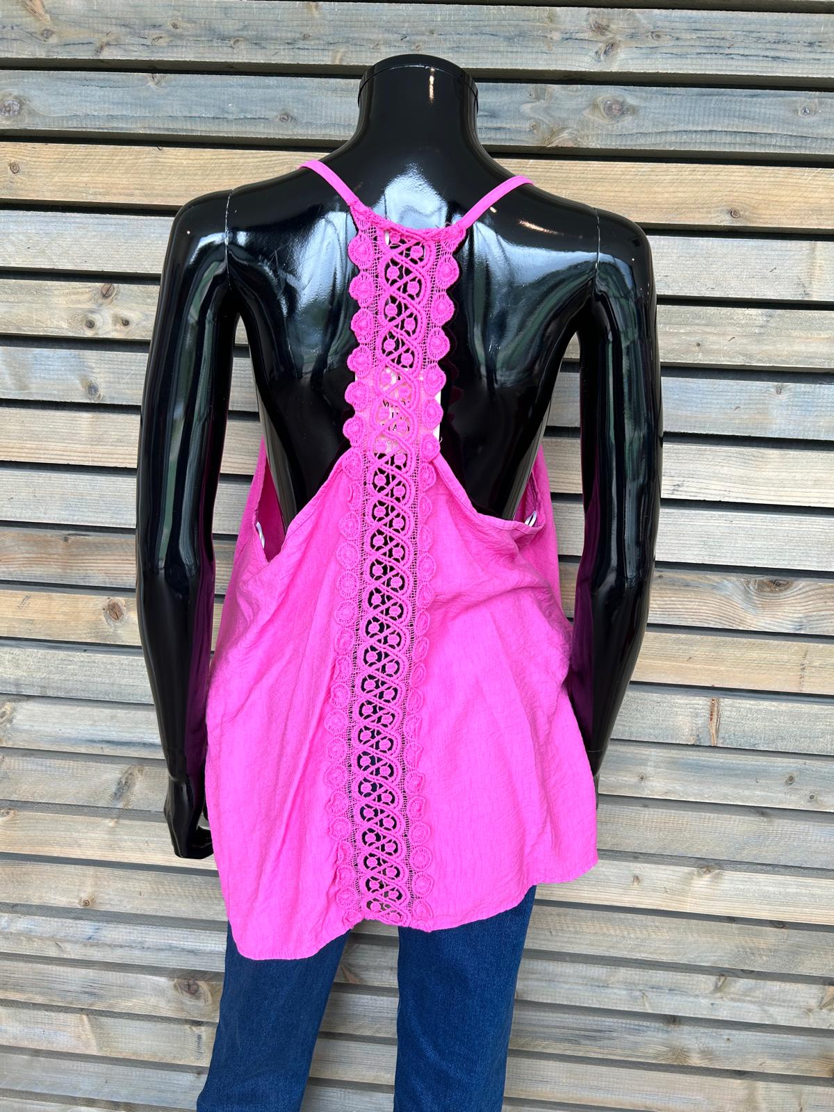 Top Viviane fuschia