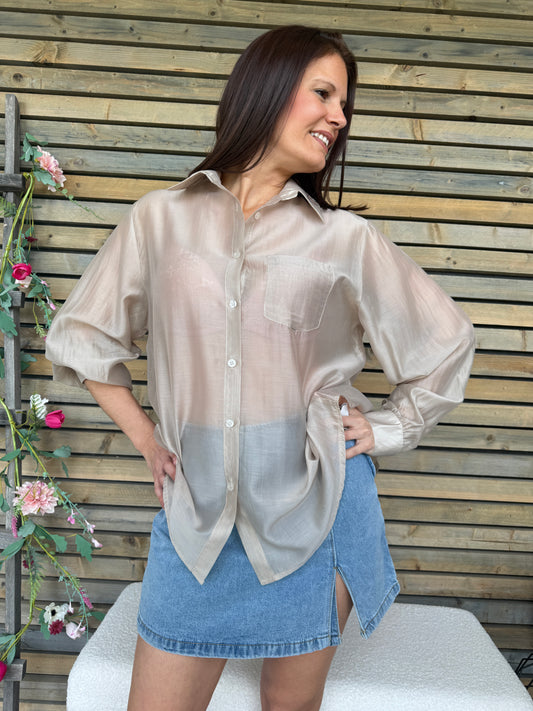 Chemisier Rosalia Beige