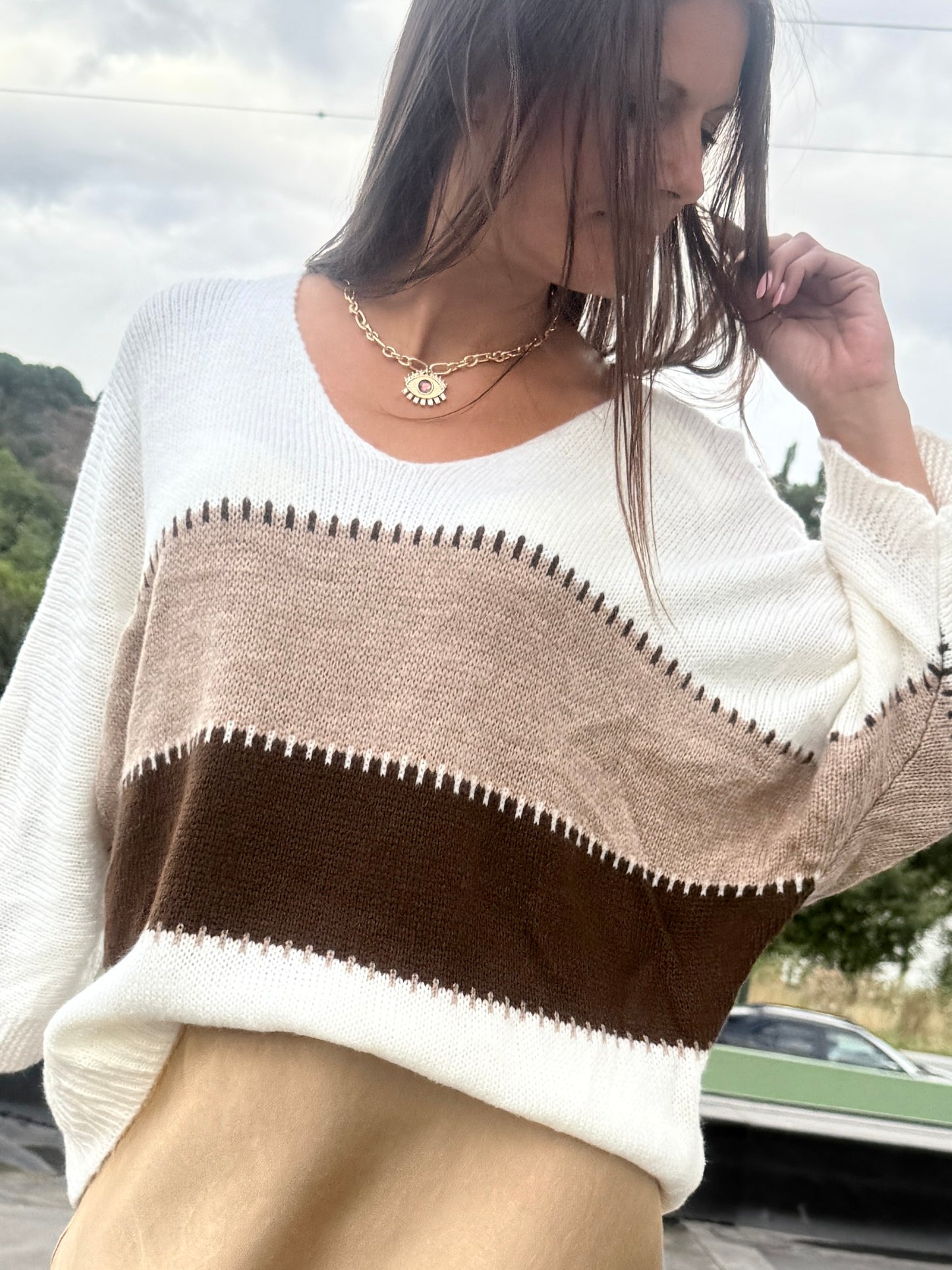 Pull Izak blanc