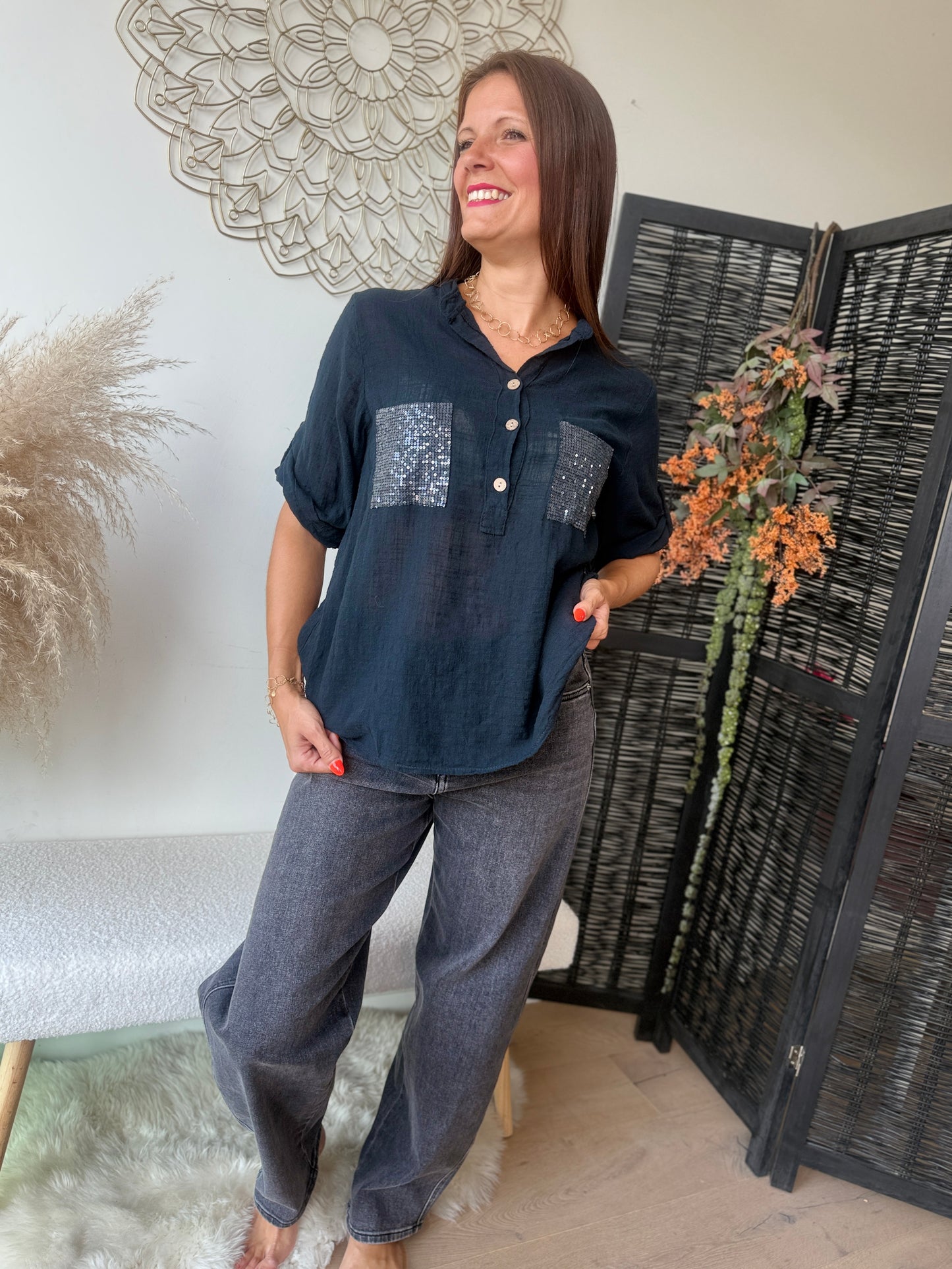 BLOUSE Anna noir