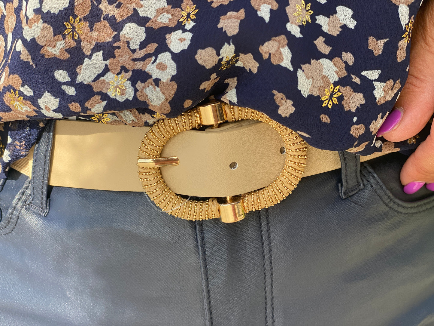 Ceinture Carolina beige