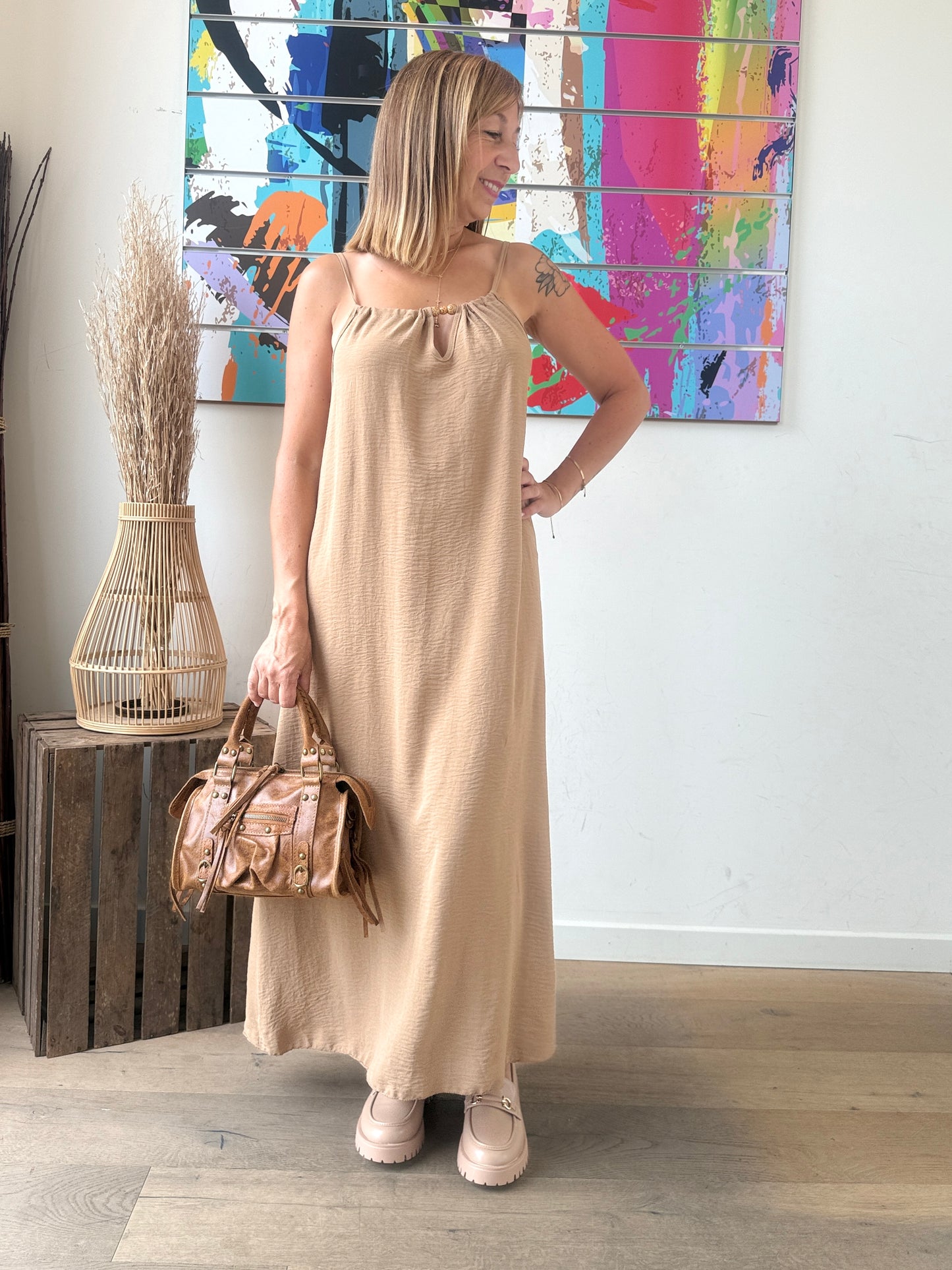 Robe Cléo camel