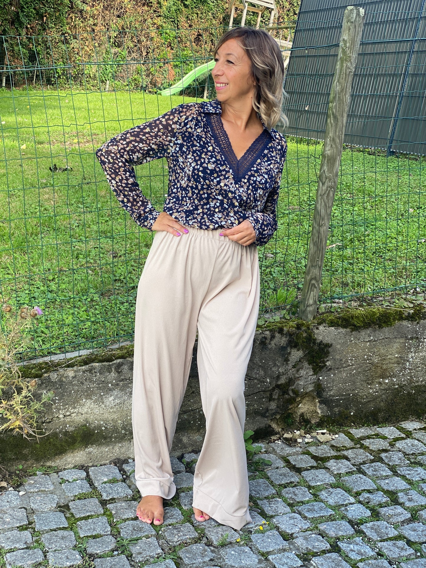 Pantalon Nathalie beige