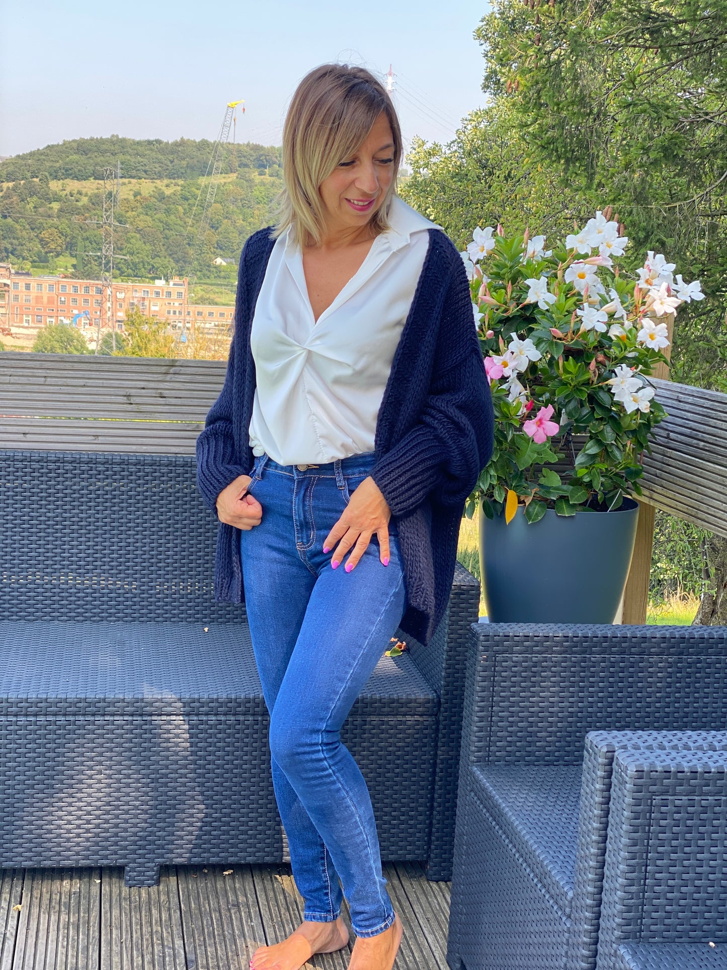Gilet Emily bleu marine