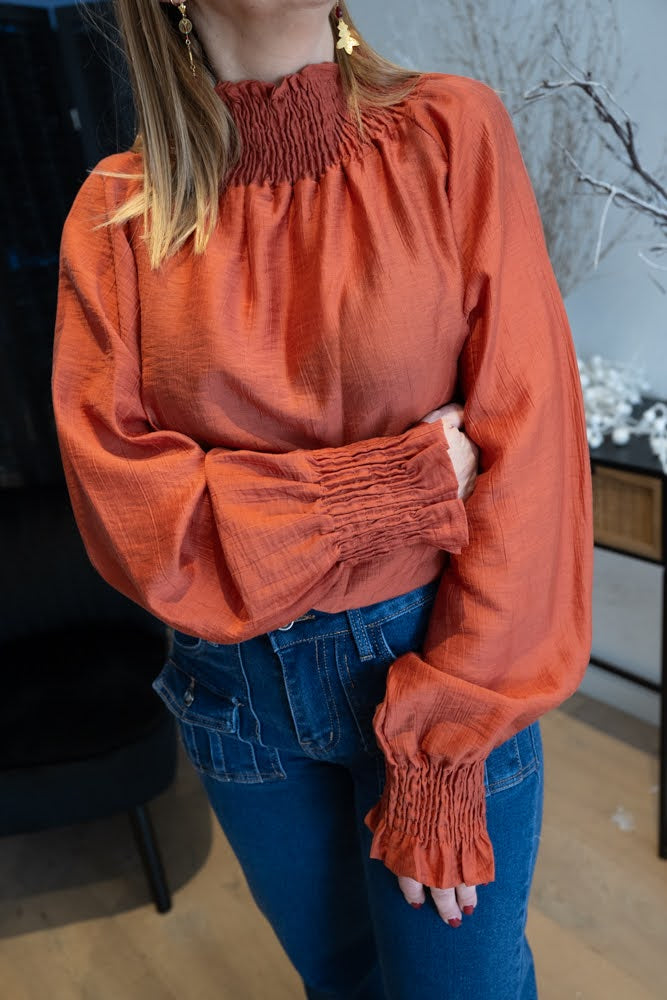 Blouse Juana terracotta