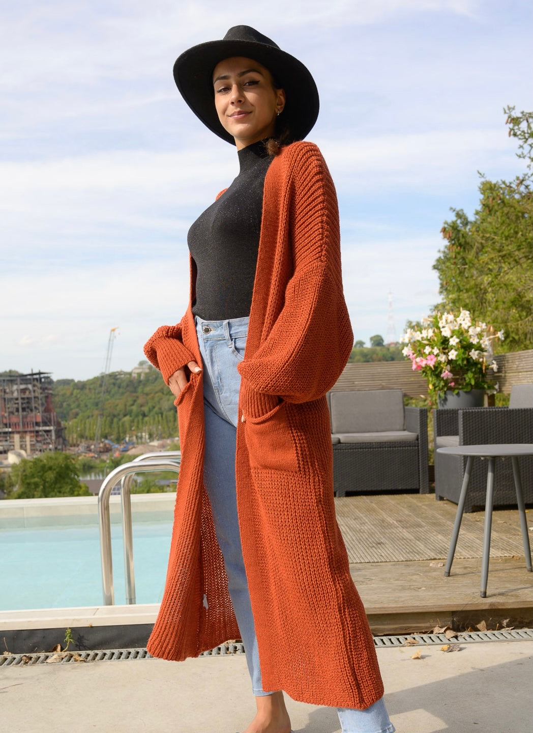 Gilet Lola rouille