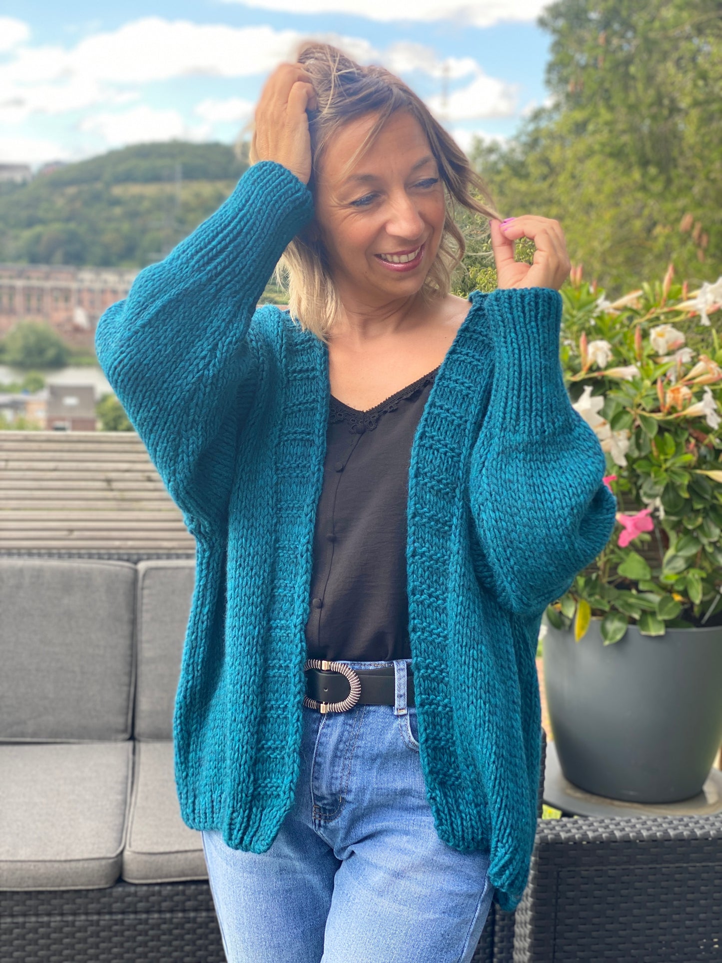 Gilet Emily Pétrole