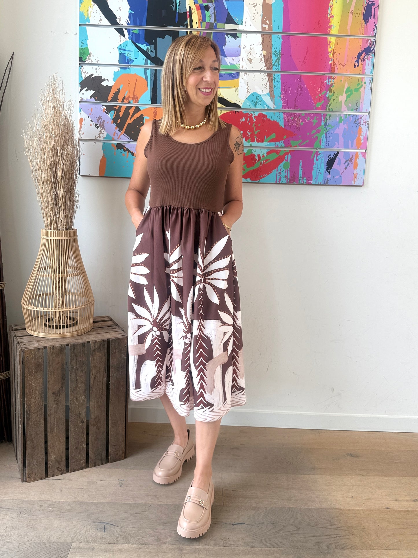 Robe Sinner marron